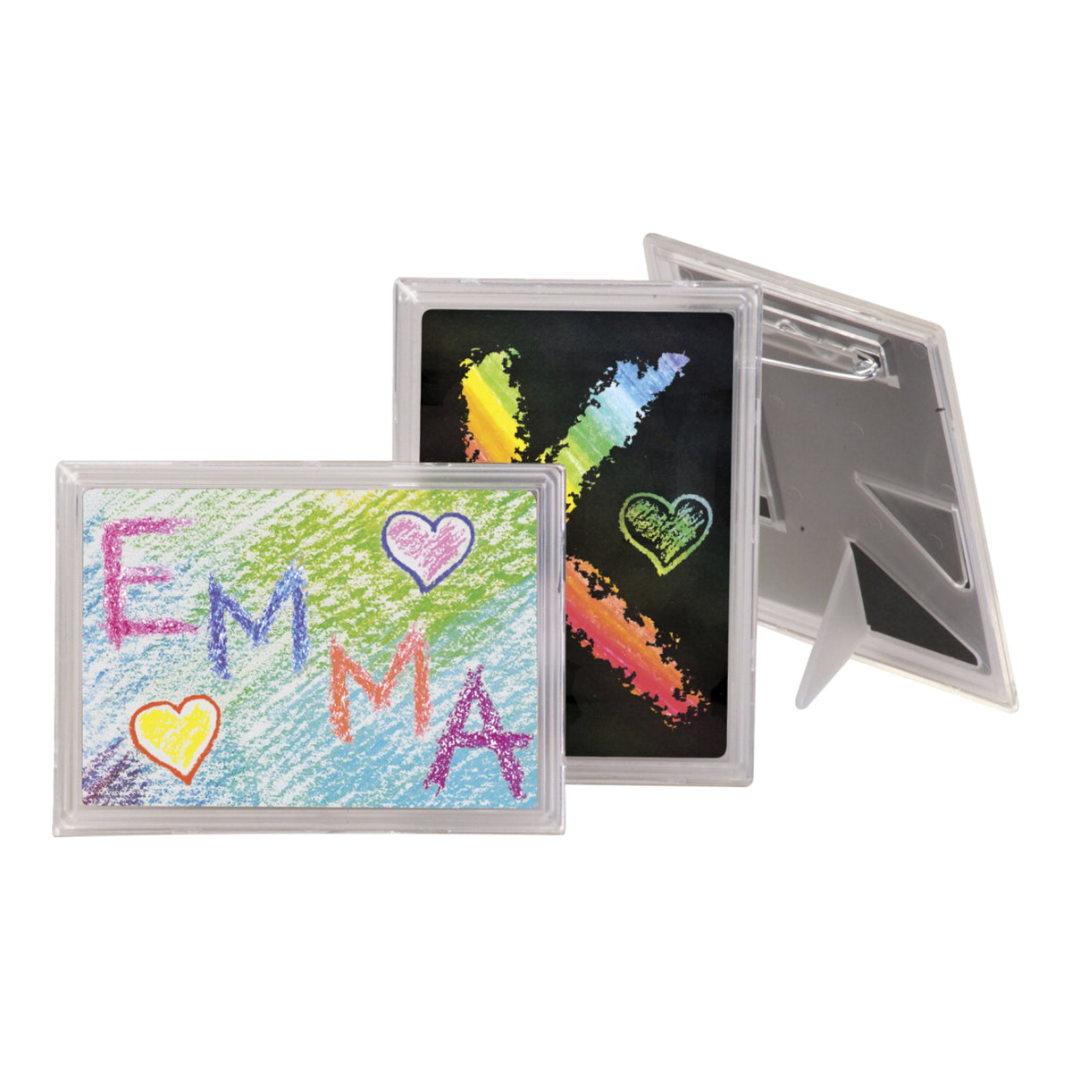 Snapins Rectangular Button-Frame, Pack Of 12