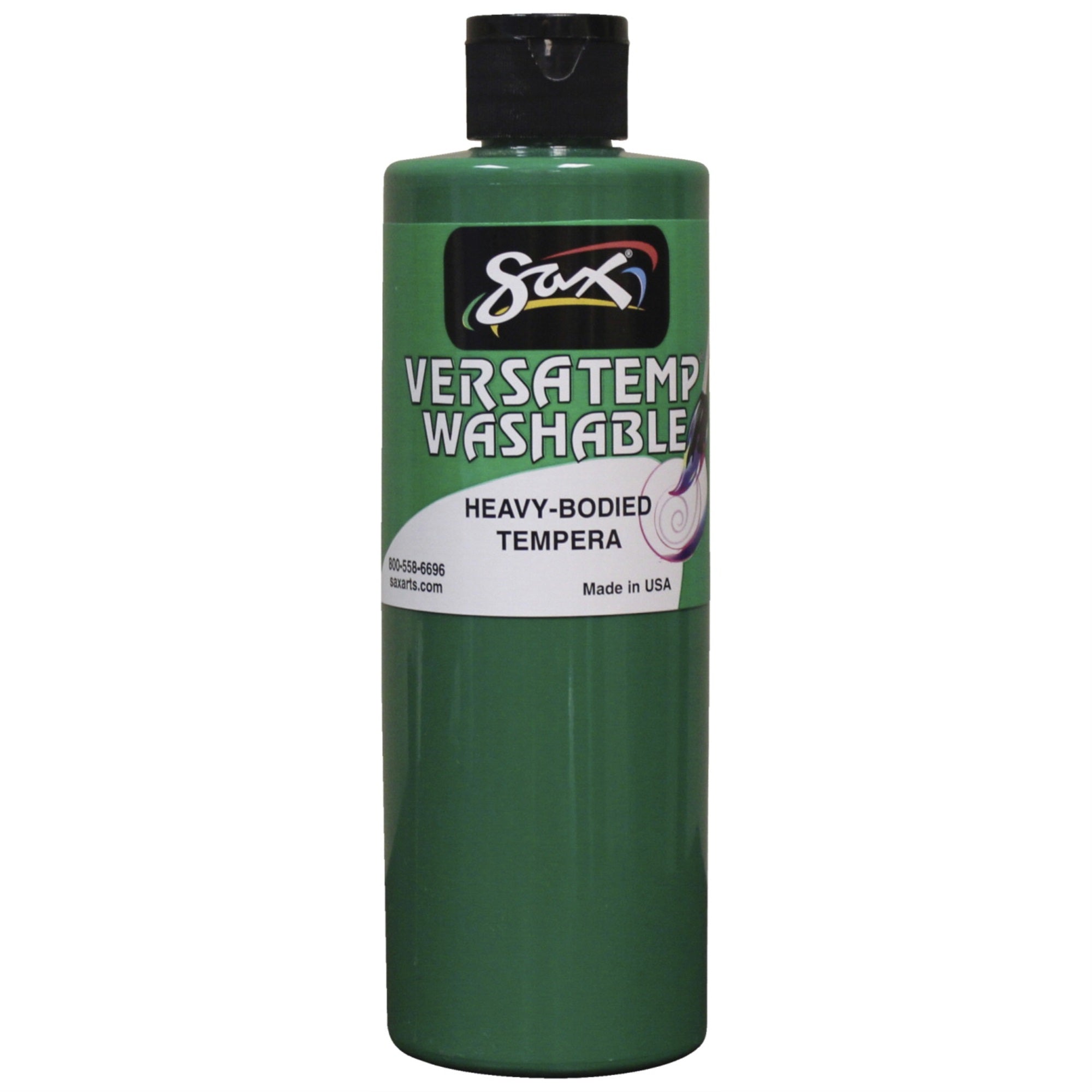 Sax Washable Versatemp Heavy Bodied Tempera Paint, Green, Pint