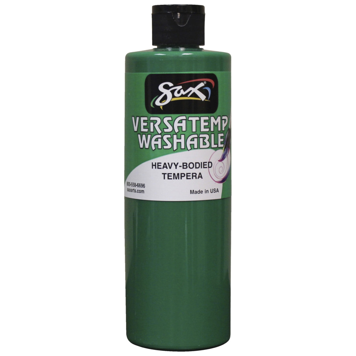 Sax Washable Versatemp Heavy Bodied Tempera Paint, Green, Pint