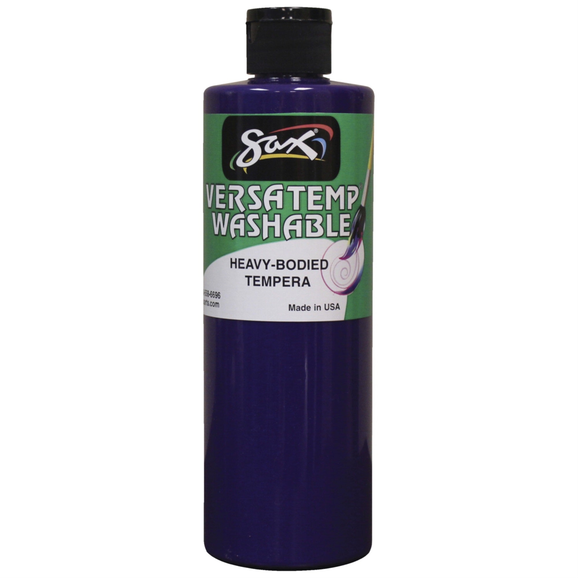 Sax Washable Versatemp Heavy Bodied Tempera Paint, Violet, Pint