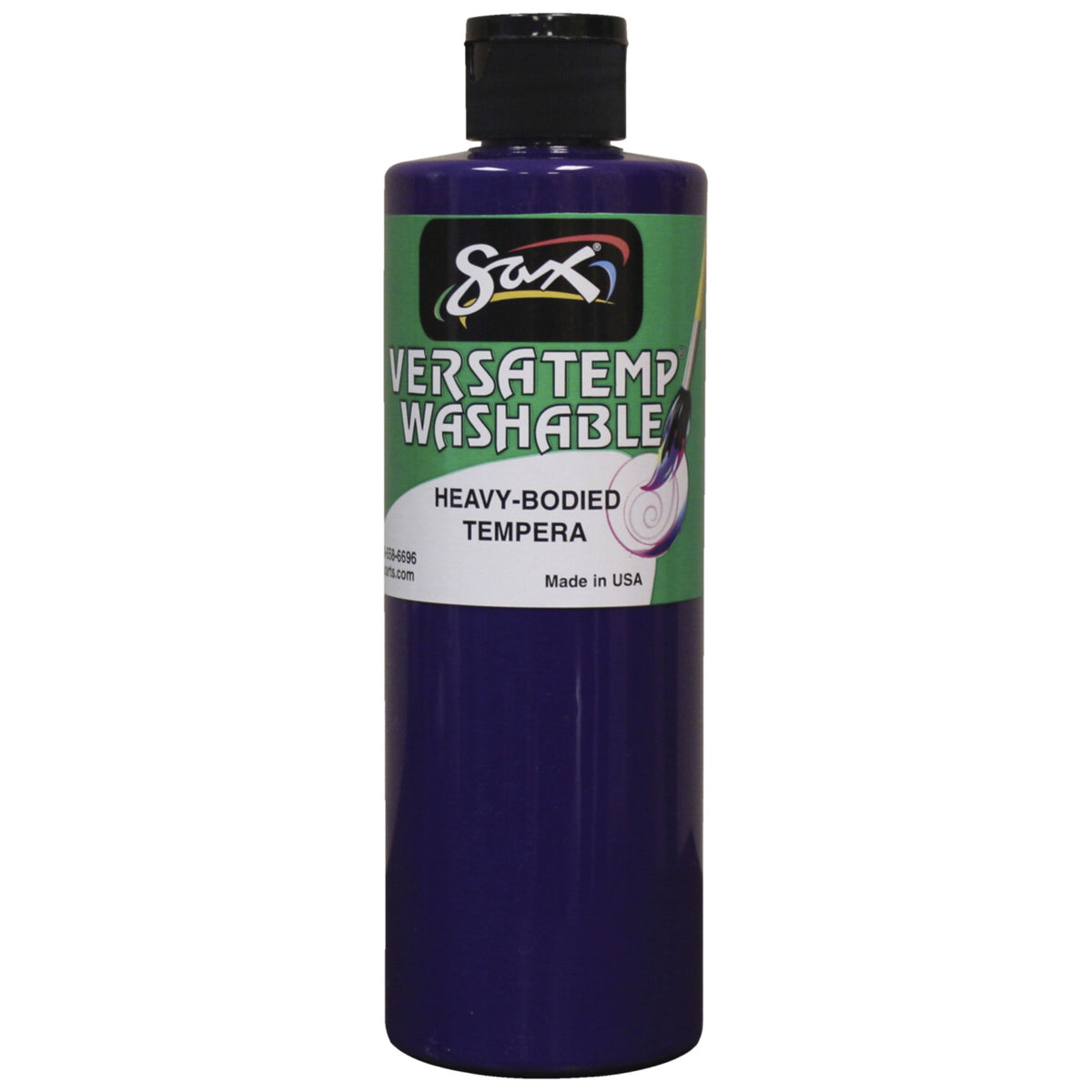 Sax Washable Versatemp Heavy Bodied Tempera Paint, Violet, Pint