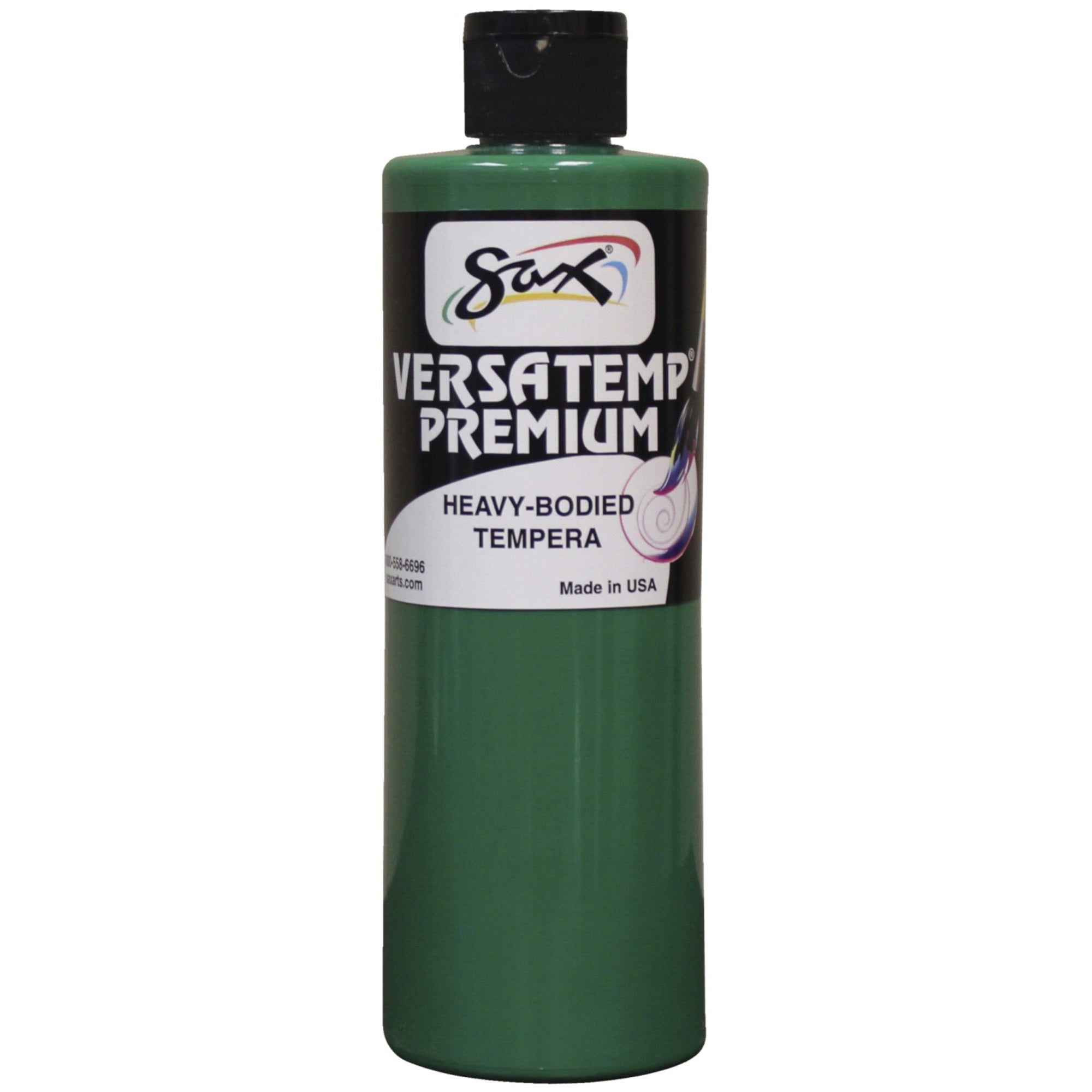 Sax Versatemp Premium Heavy-Bodied Tempera Paint, Green, Pint