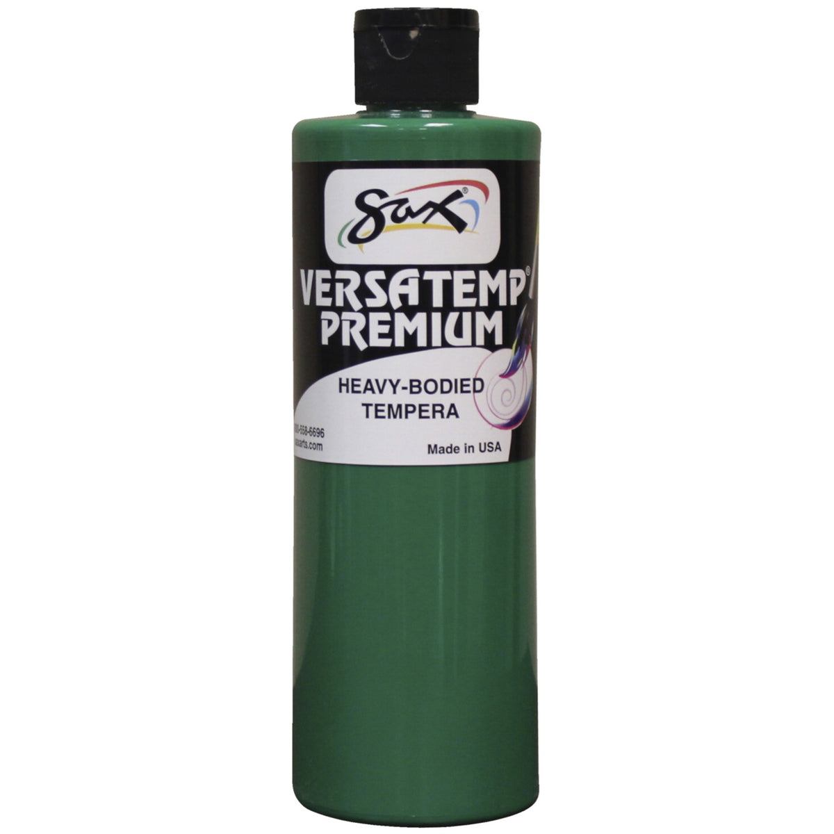 Sax Versatemp Premium Heavy-Bodied Tempera Paint, Green, Pint