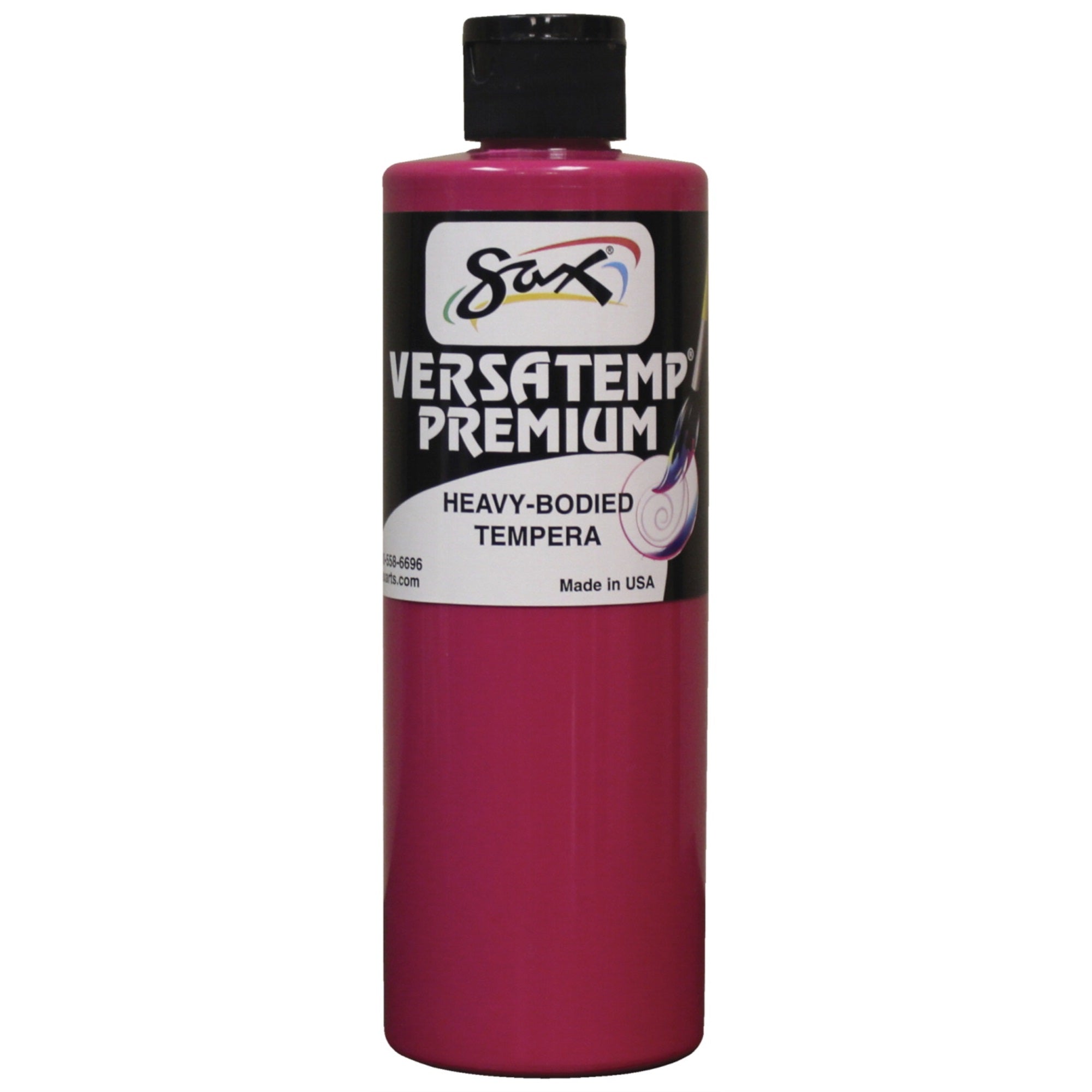 Sax Versatemp Premium Heavy-Bodied Tempera Paint, Magenta, Pint