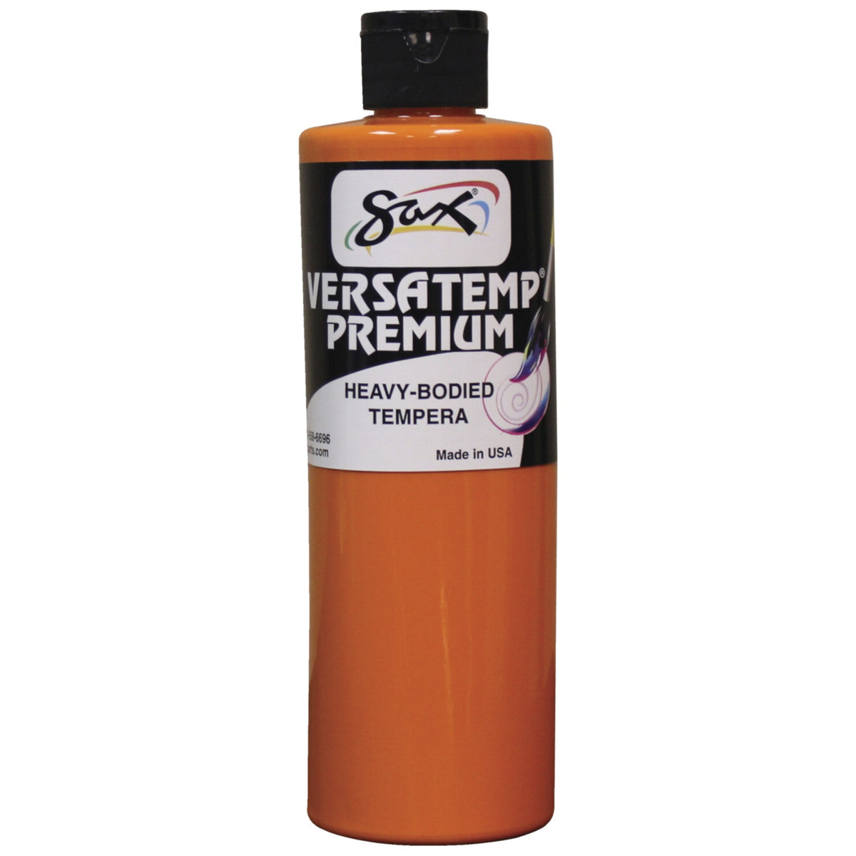 Sax Versatemp Premium Heavy-Bodied Tempera Paint, Orange, Pint