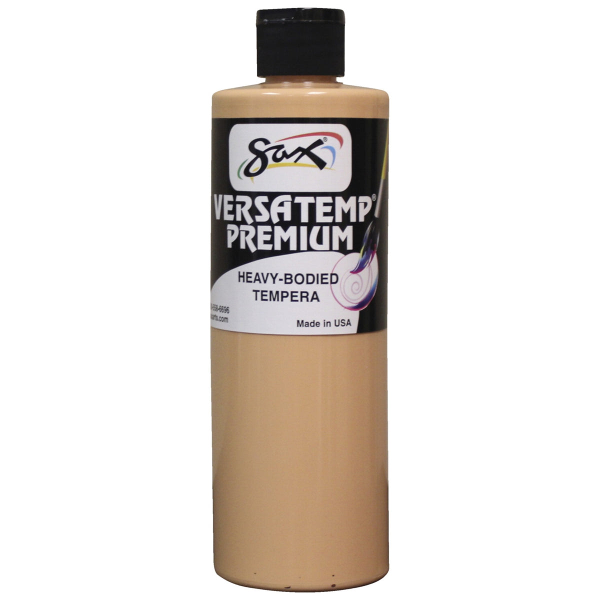 Sax Versatemp Premium Heavy-Bodied Tempera Paint, Peach, Pint