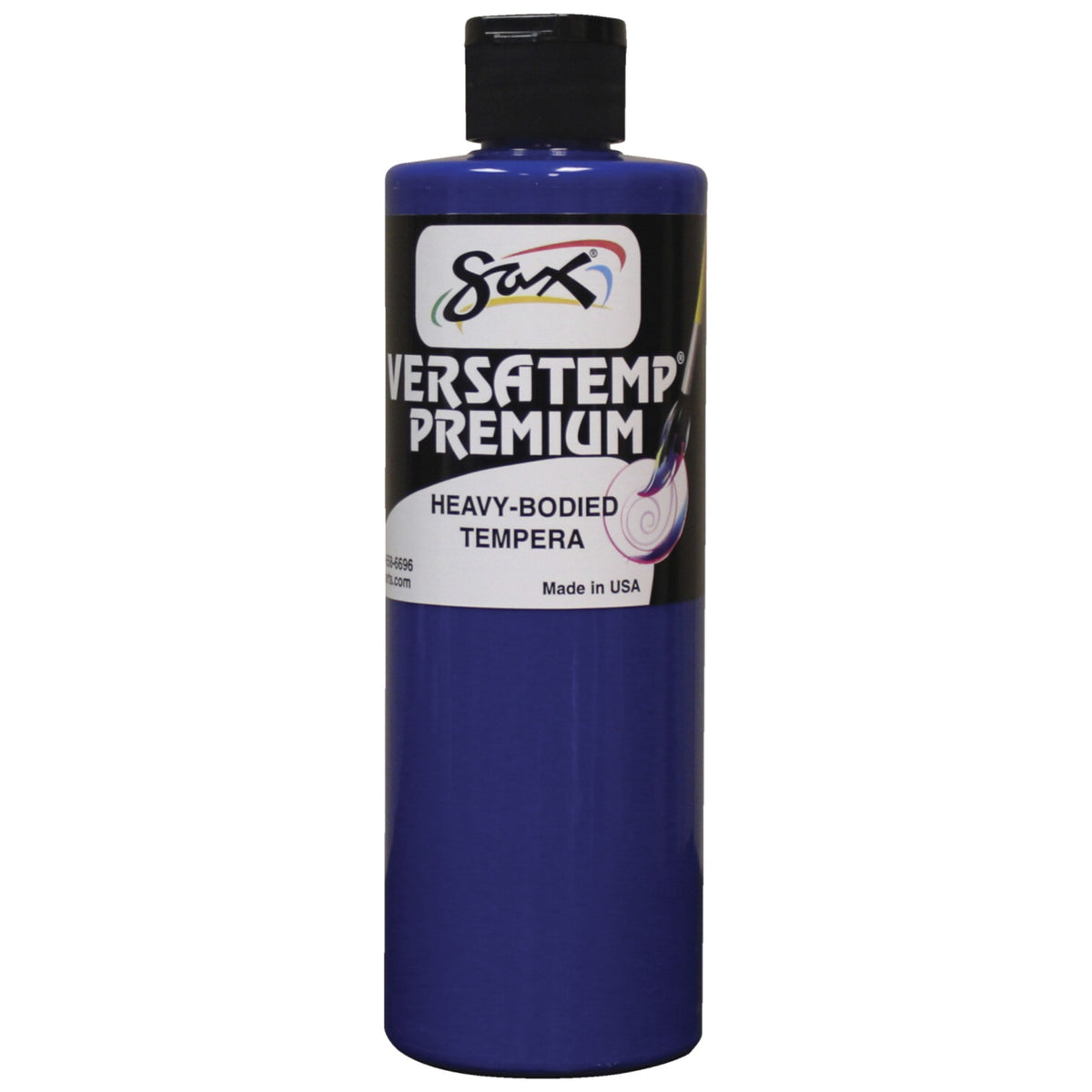 Sax Versatemp Premium Heavy-Bodied Tempera Paint, Primary Blue, Pint