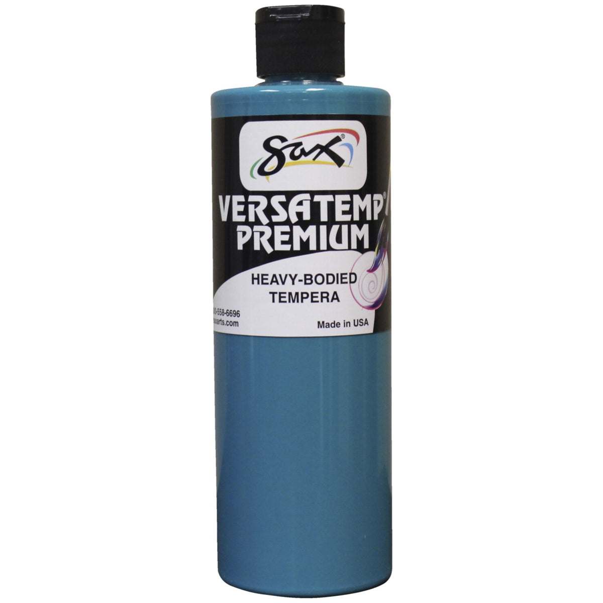Sax Versatemp Premium Heavy-Bodied Tempera Paint, Turquoise, Pint