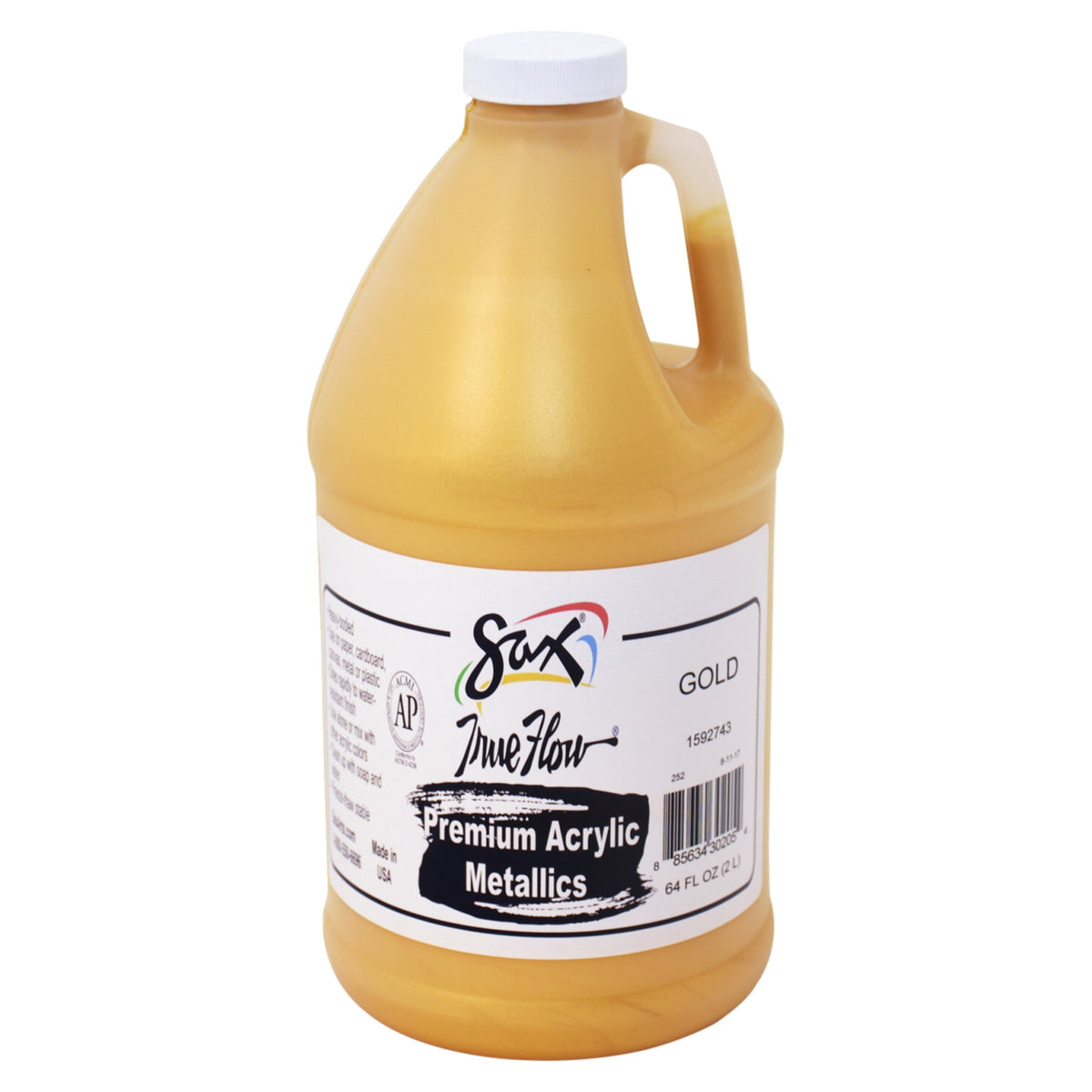 Sax Versatemp Premium Heavy-Bodied Acrylic, Half Gallon, Metallic Gold