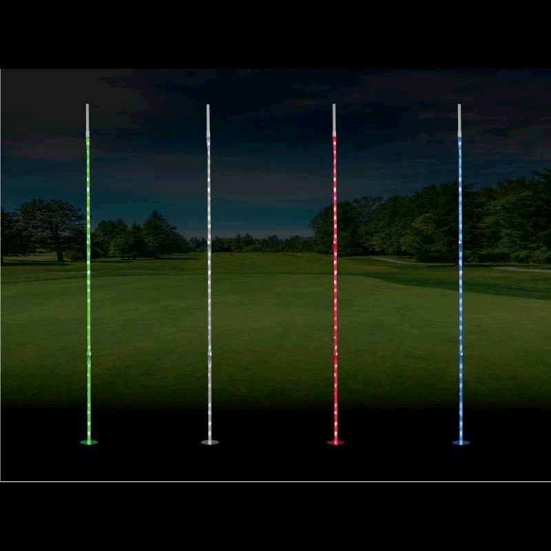 LED 78 Inch Green Flag Stick