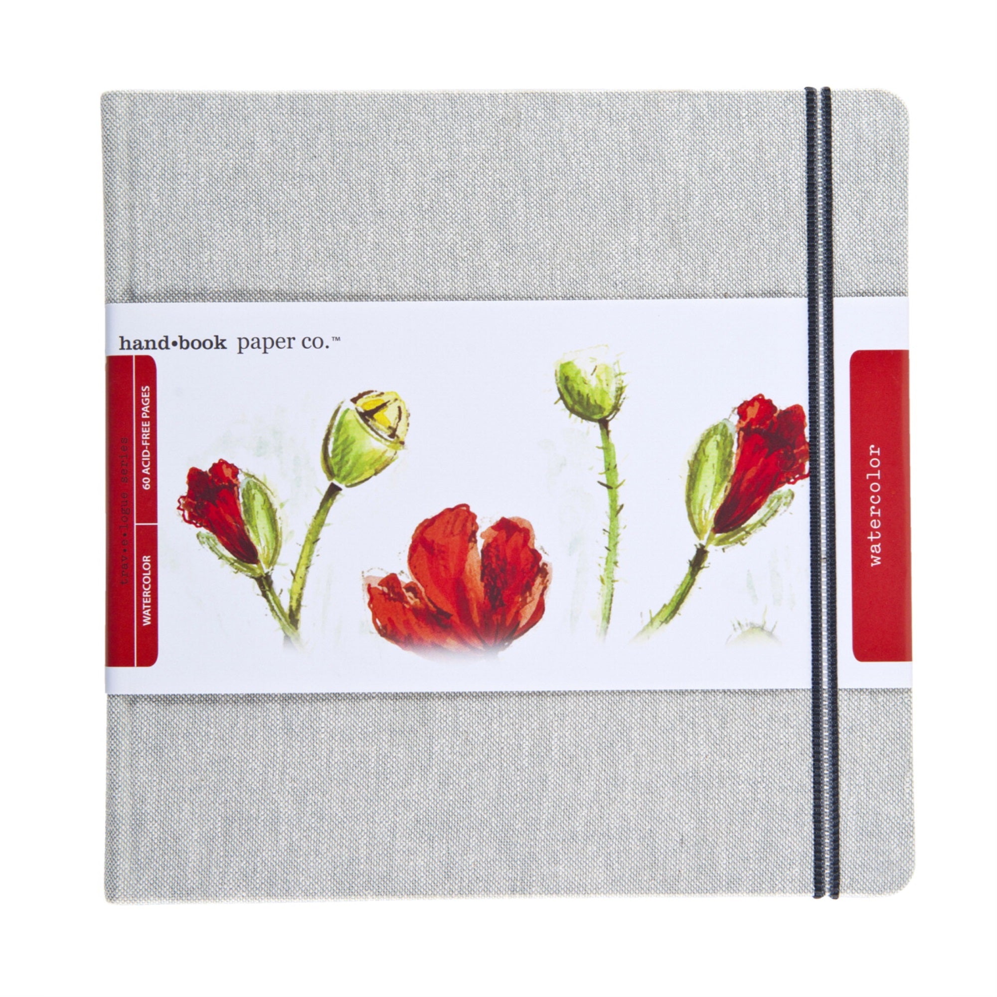 Travel Series Watercolor Journal, 8-1/4 X 8-1/4 Inches, 30 Sheets