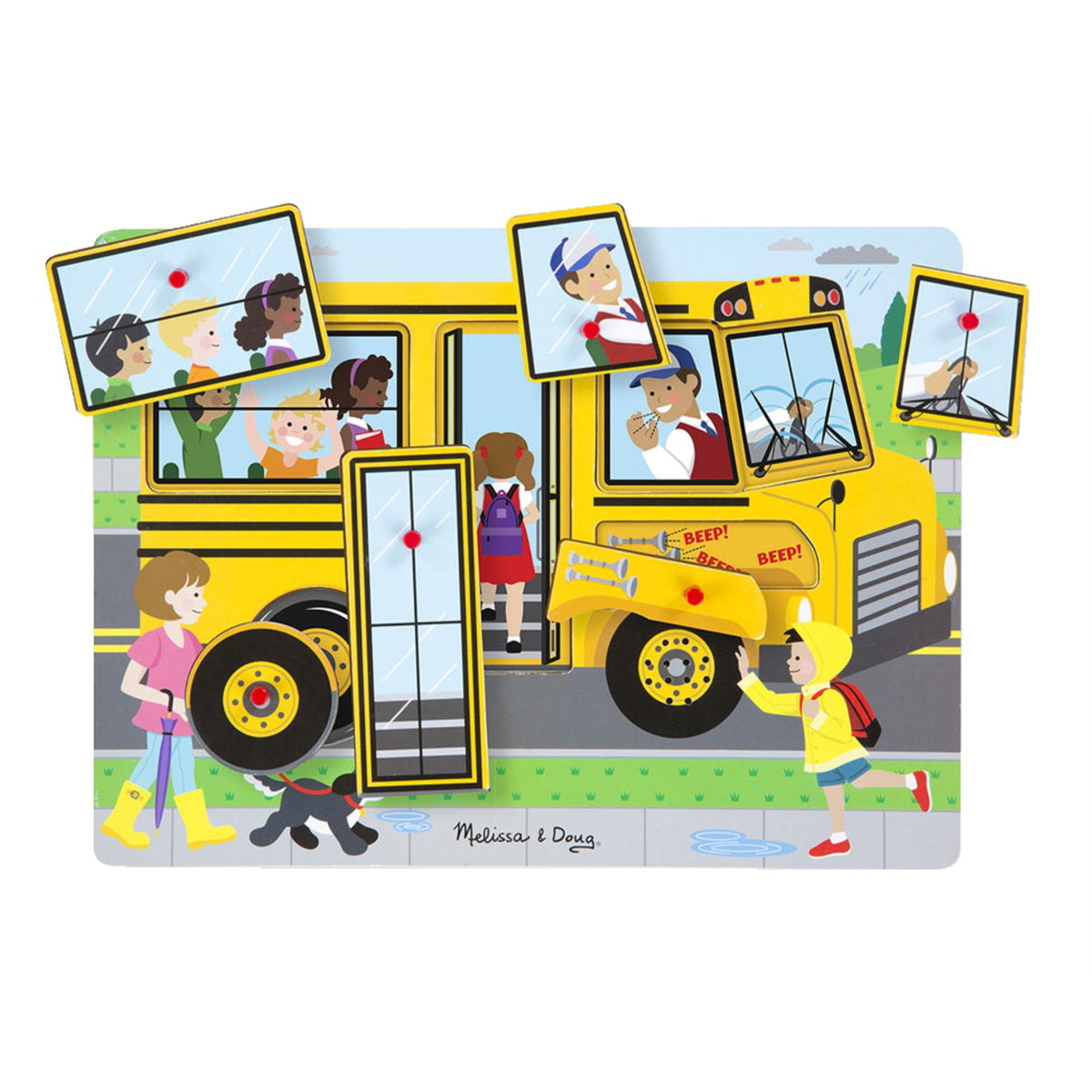 Melissa &Amp; Doug The Wheels On The Bus Sound Puzzle