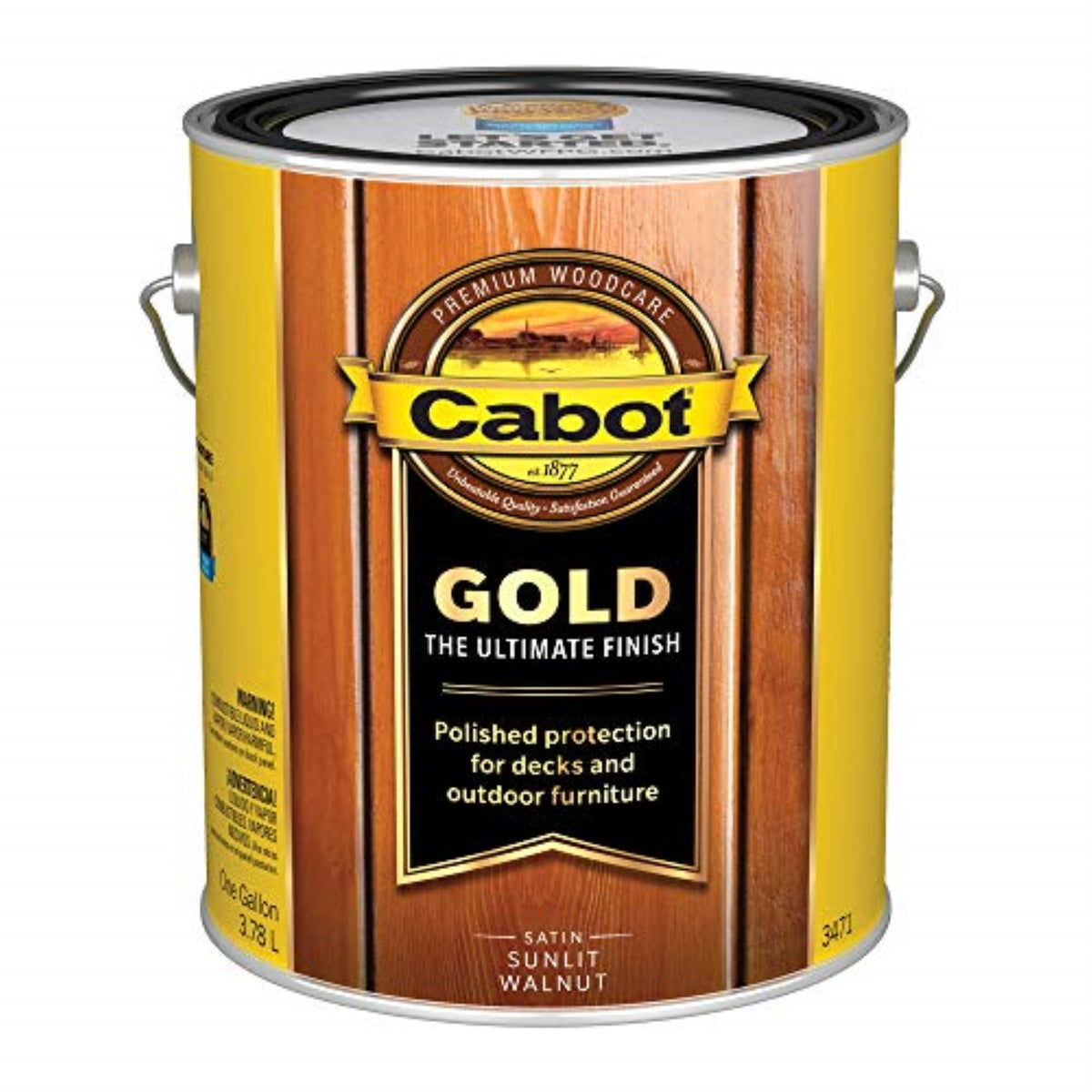 1594761 Deck Vrnsh Sunltwalnt Gl Cabot Gold Satin Sunlit Walnut Deck Varnish 1 Gal (Pack Of 4)