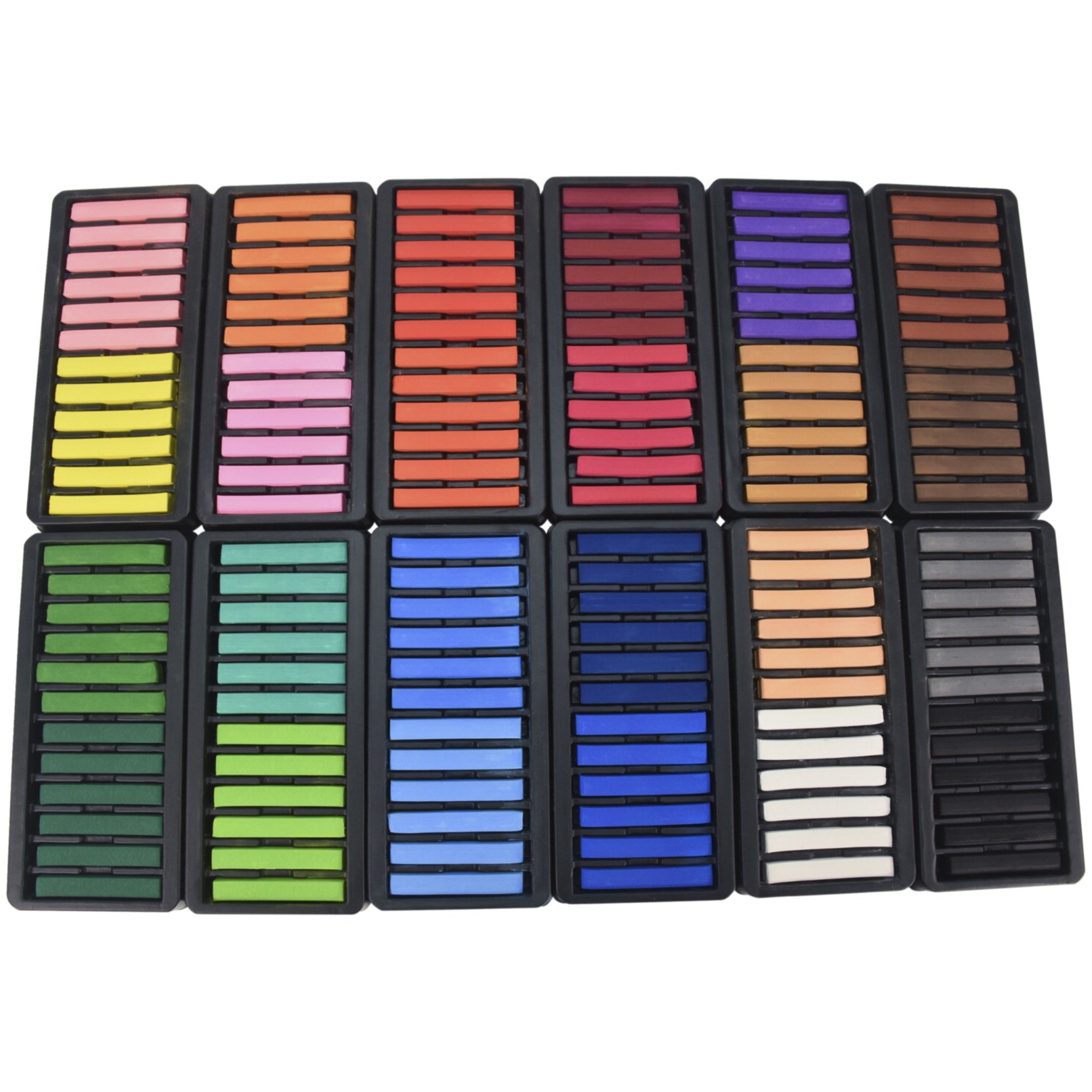 School Smart Square Chalk Pastels, Assorted Colors, Set Of 144