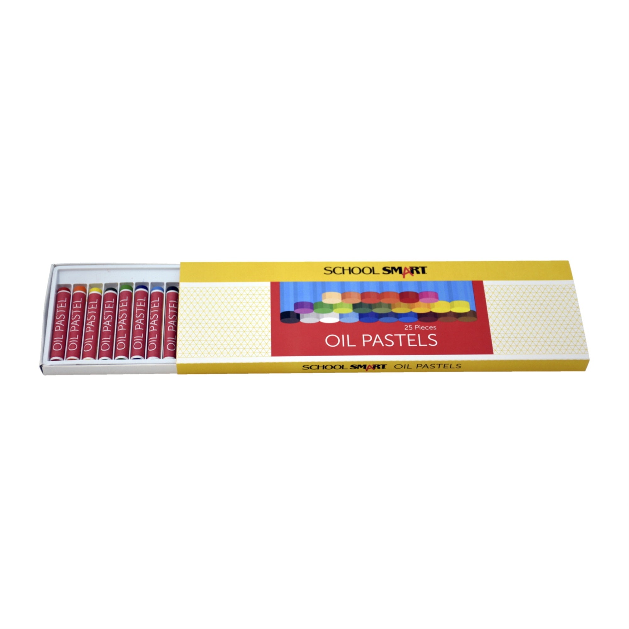 School Smart Oil Pastels, Set Of 25