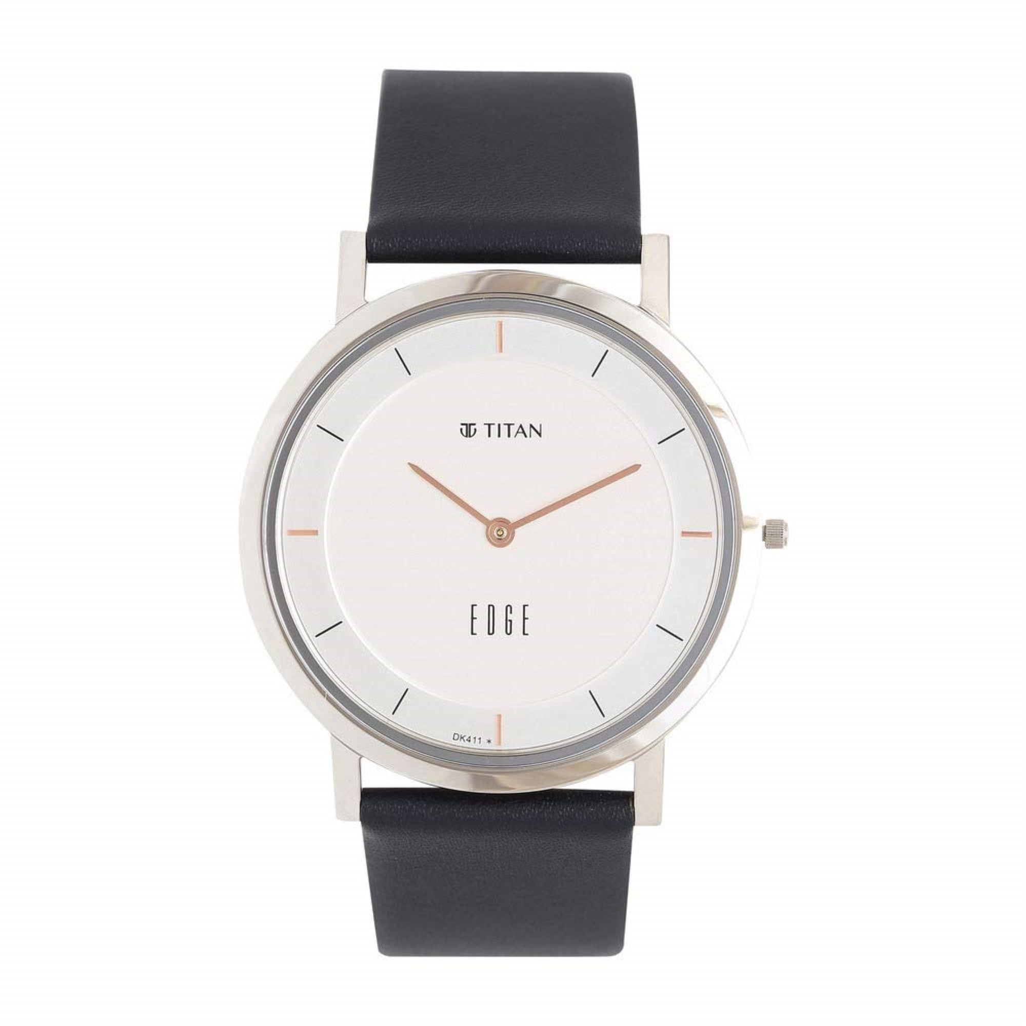 Titan Mens White Dial Analogue Watch - 1595SL06 (White_Free Size)
