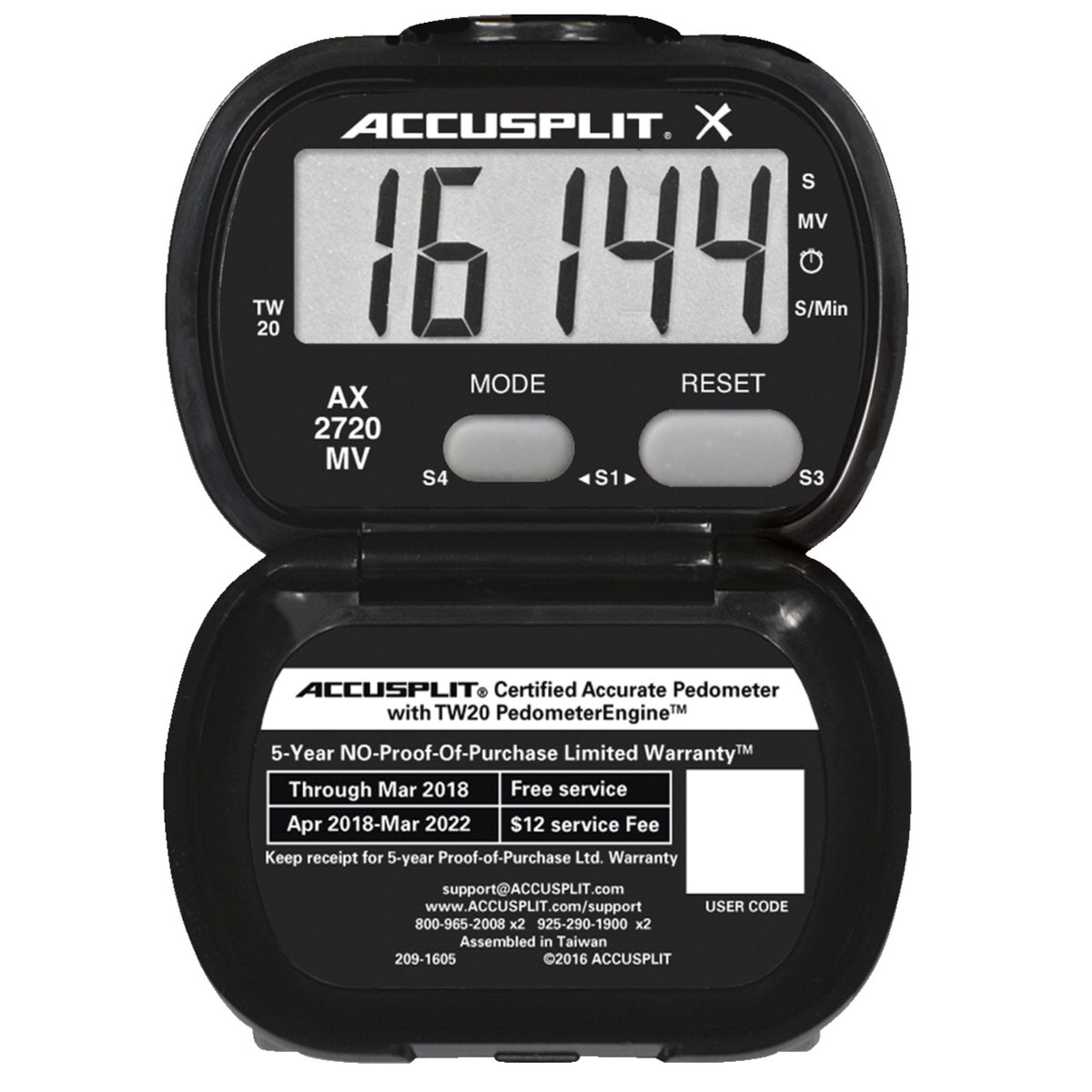 Accusplit Ax2720Mv Activity Tracker Pedometer