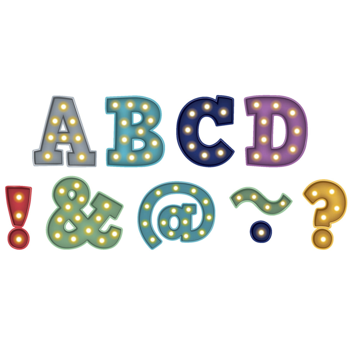 Teacher Created Resources Marquee Bold Block Magnetic Letters, 2 Inches, 70 Pieces