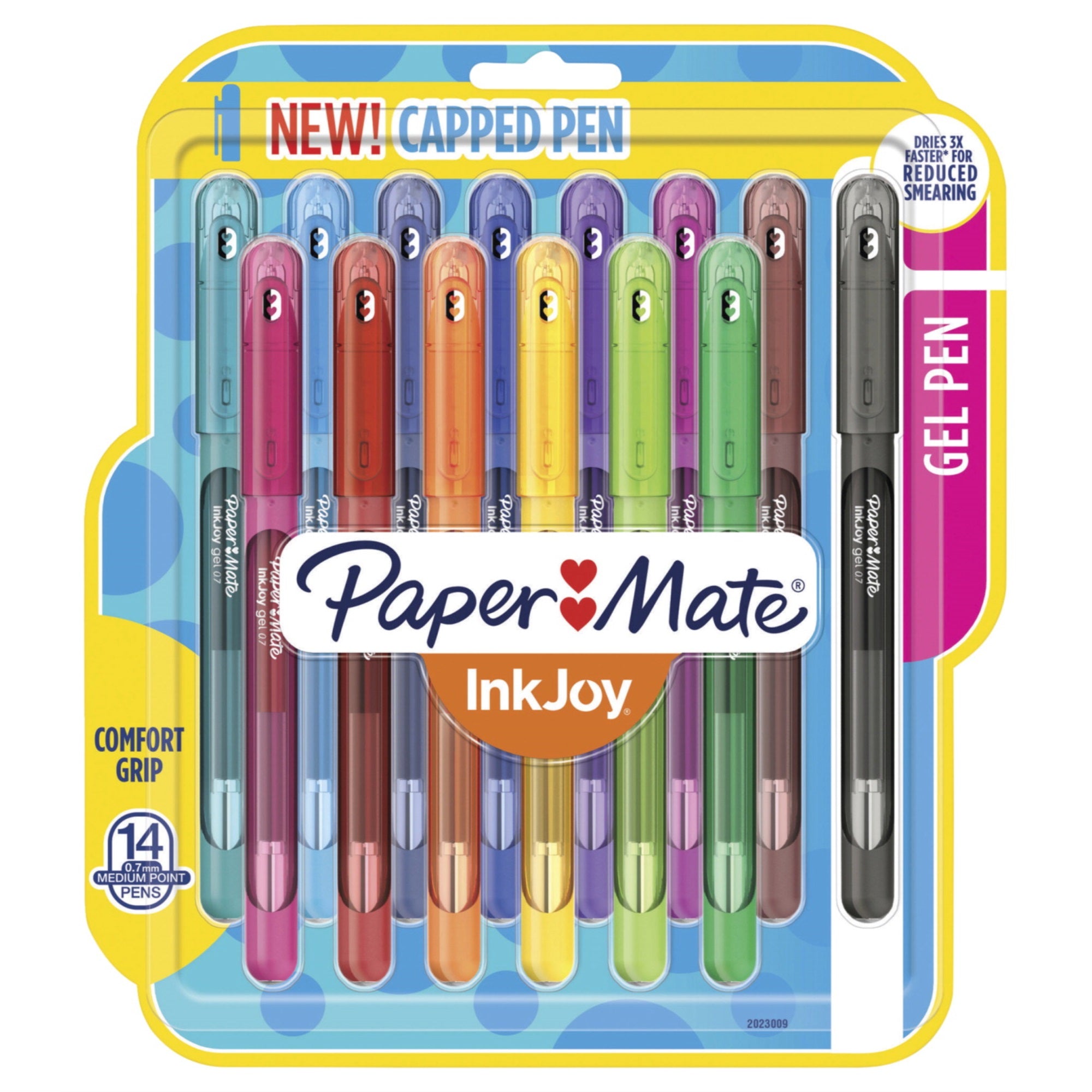 Paper Mate Inkjoy Gel Stick Pen, 0.7 Mm, Assorted Colors, Pack Of 14