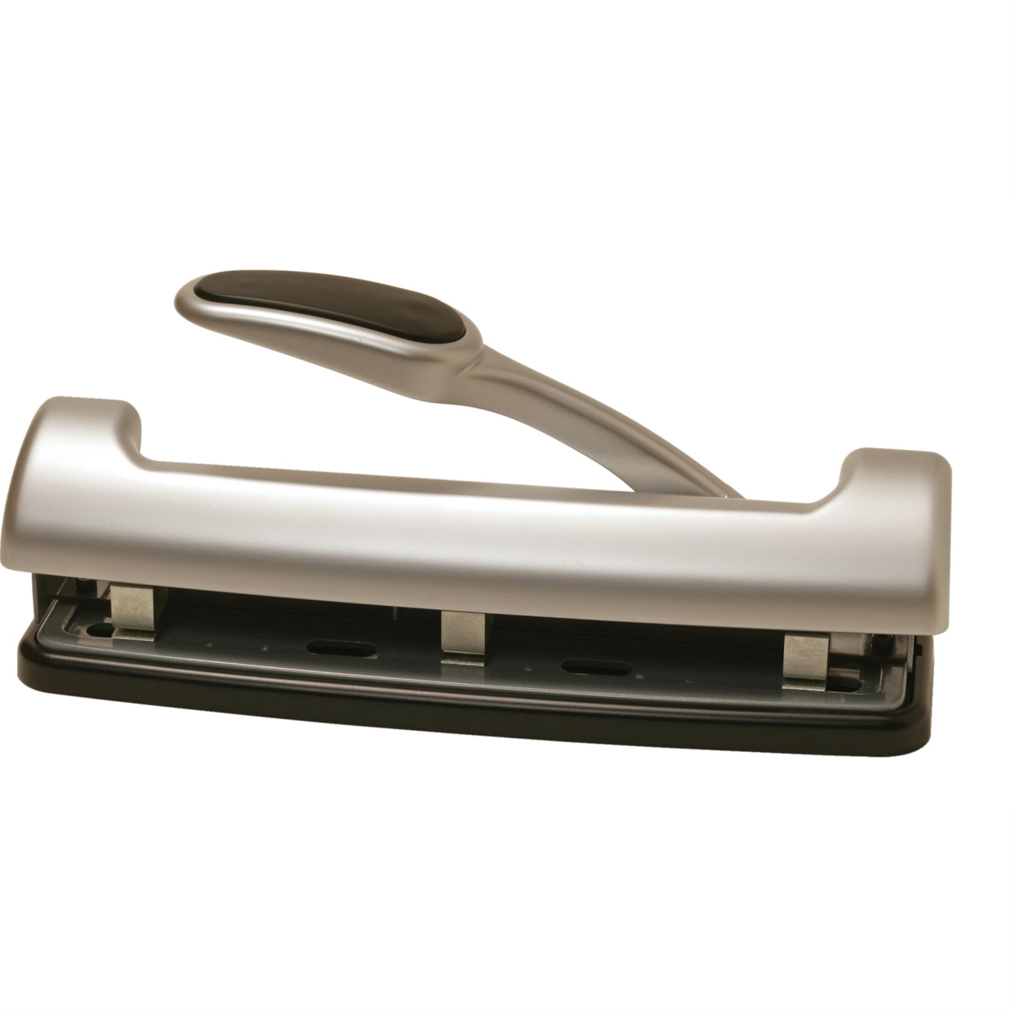 Officemate Ez Lever Adjustable 2 Or 3 Hole Punch With Lever, 15 Sheets