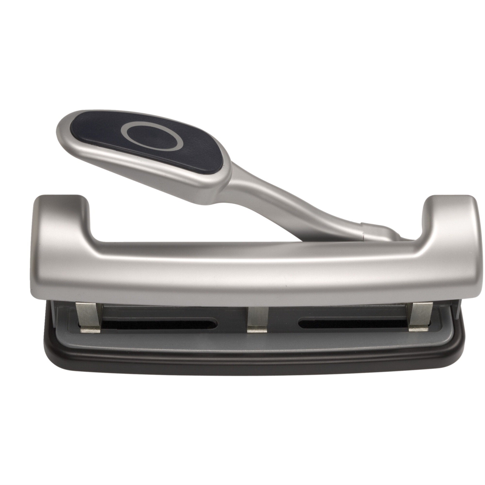 Officemate Ez Lever Adjustable 2 Or 3 Hole Punch With Lever, 25 Sheets