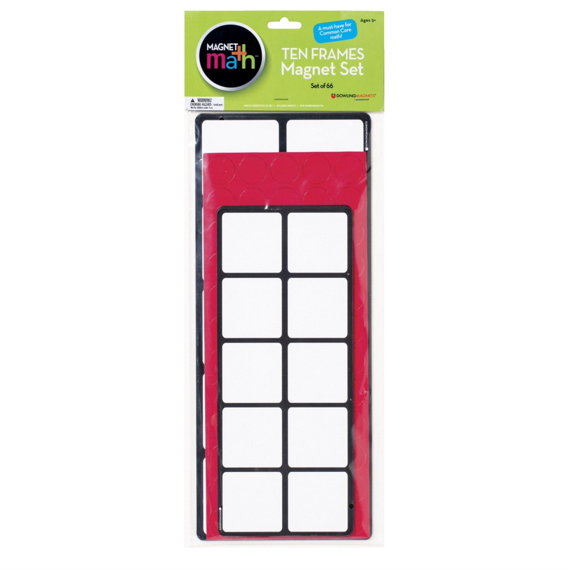 Dowling Magnets Ten Frames Magnets, Set Of 66