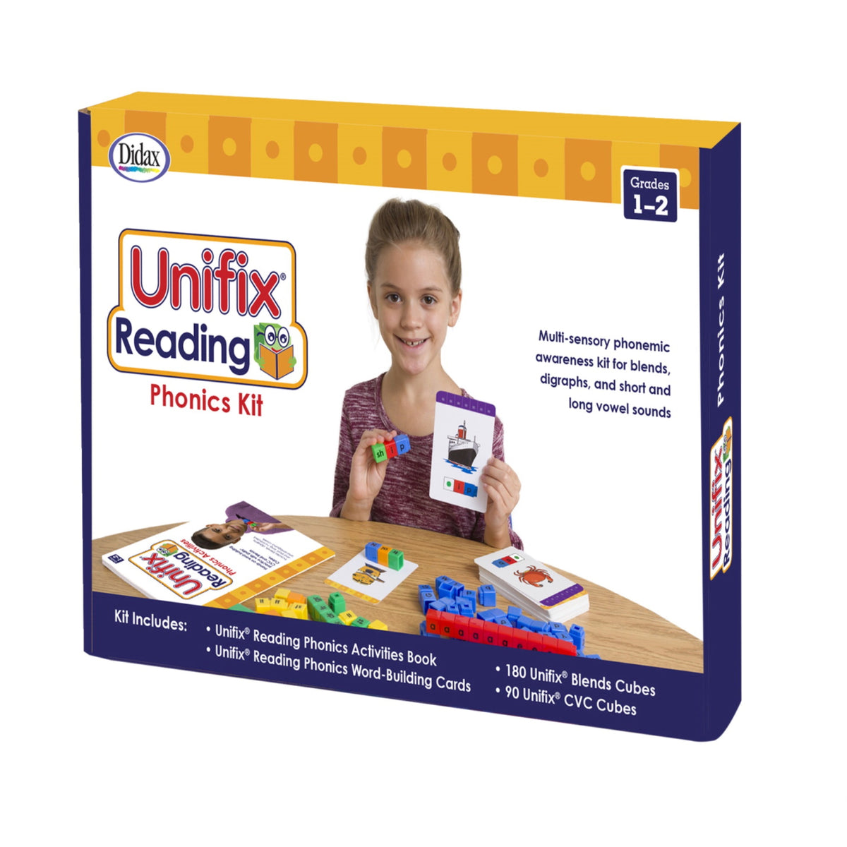 Didax Unifix Reading Phonics Activity Kit, Grades 1 To 2