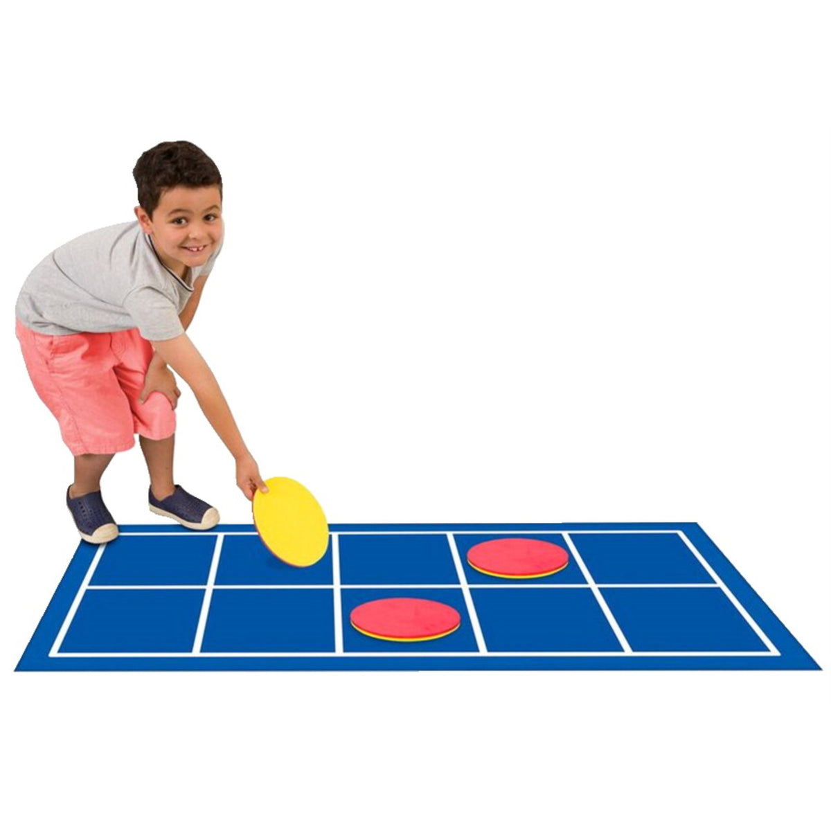 Didax Ten Frame Oversize Floor Mat Kit, Set Of 10 Counters And 1 Mat