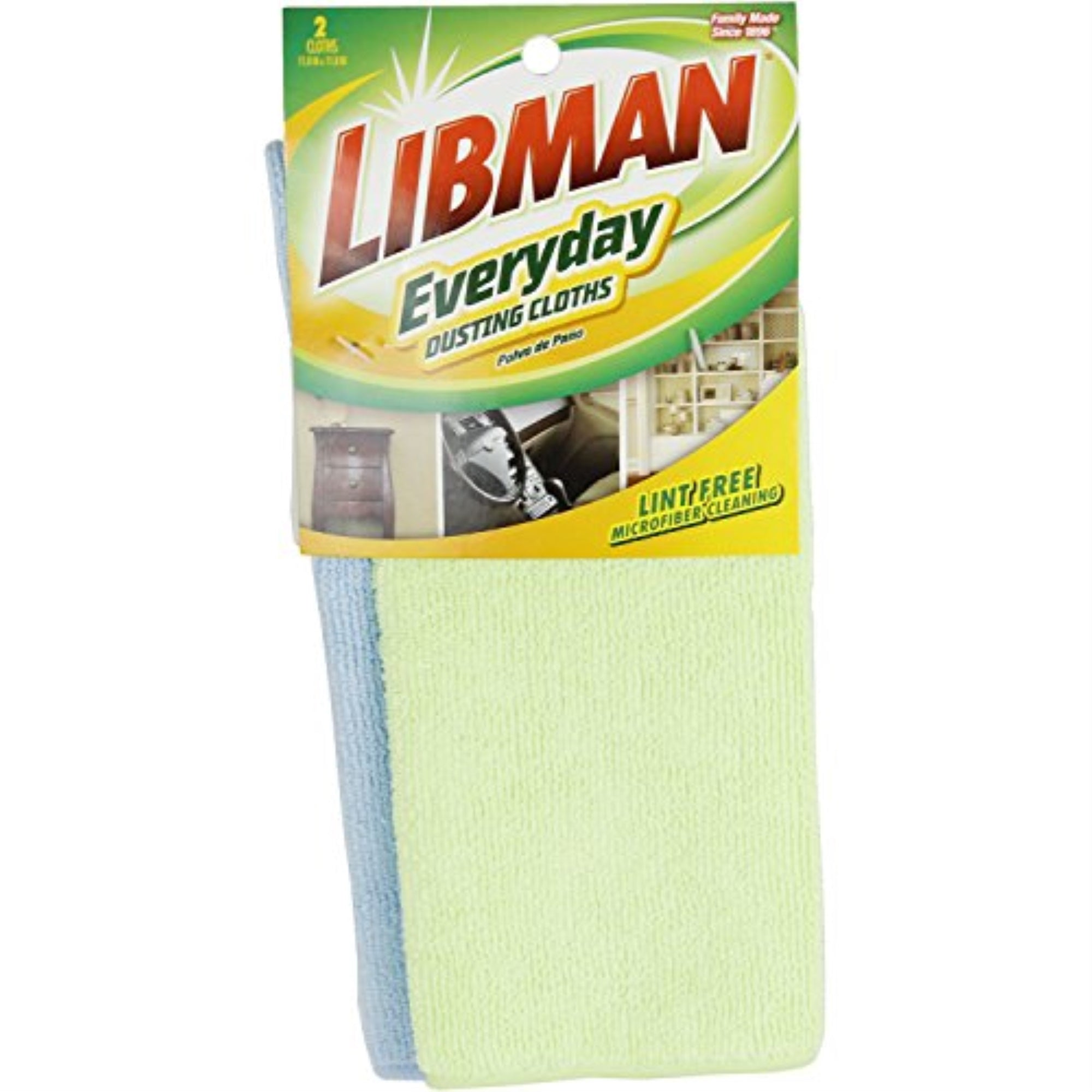1605021 Microfiber Dust Cloth2Pk Libman Microfiber Dusting Cloth 11.8 In. W X 11.8 In. L (Pack Of 12)