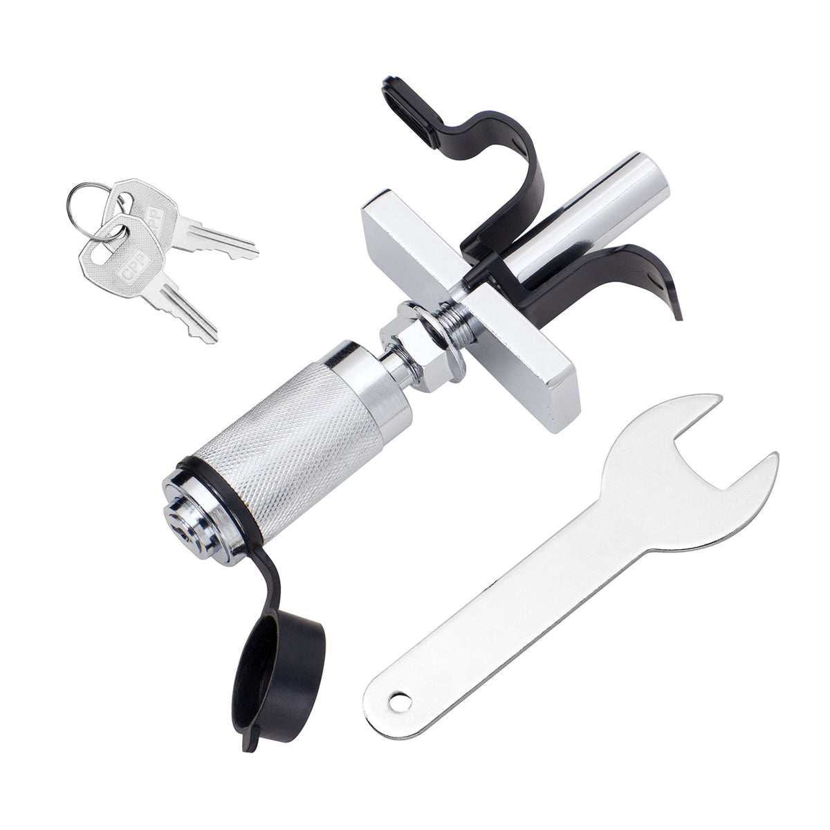 Fulton 63100 Lock-Tite Anti-Rattle Pin With Lock And Wrench - 5/8 For 2 Receivers