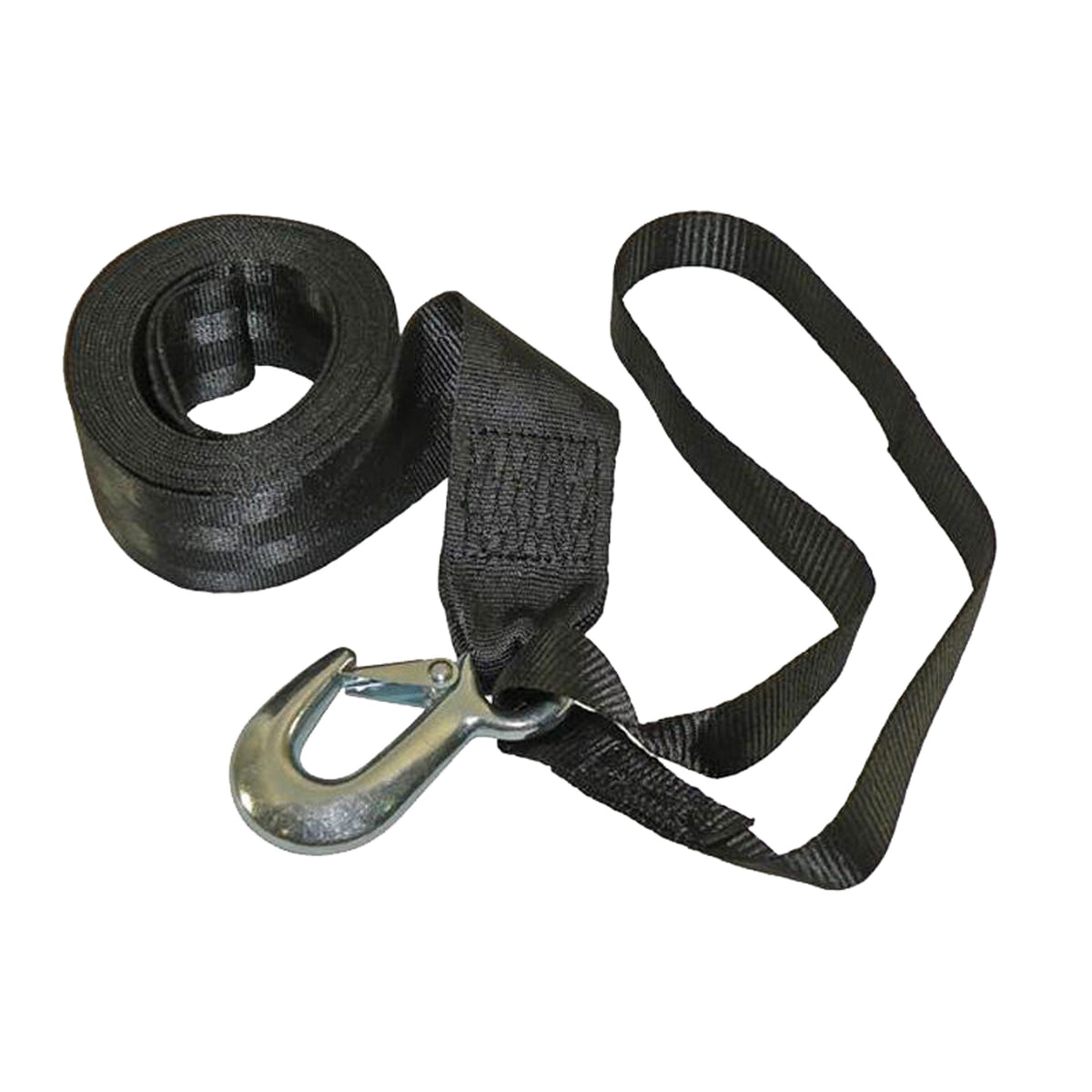Fulton 501208 Winch Strap With Hook And Loop - 2 X 12'