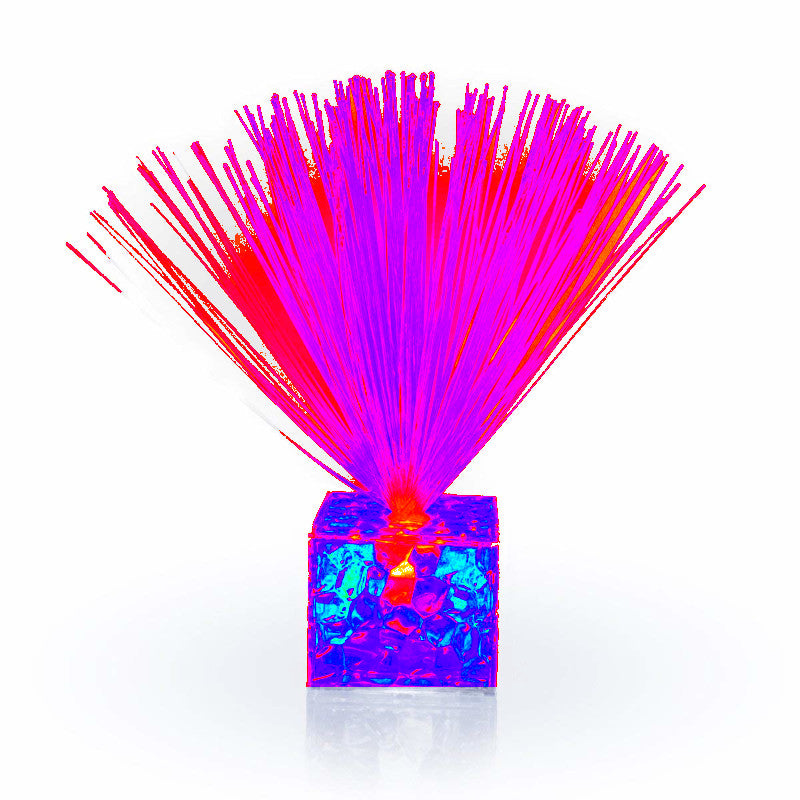 Fiber Optic Centerpiece with Small Clear Color Changing Base