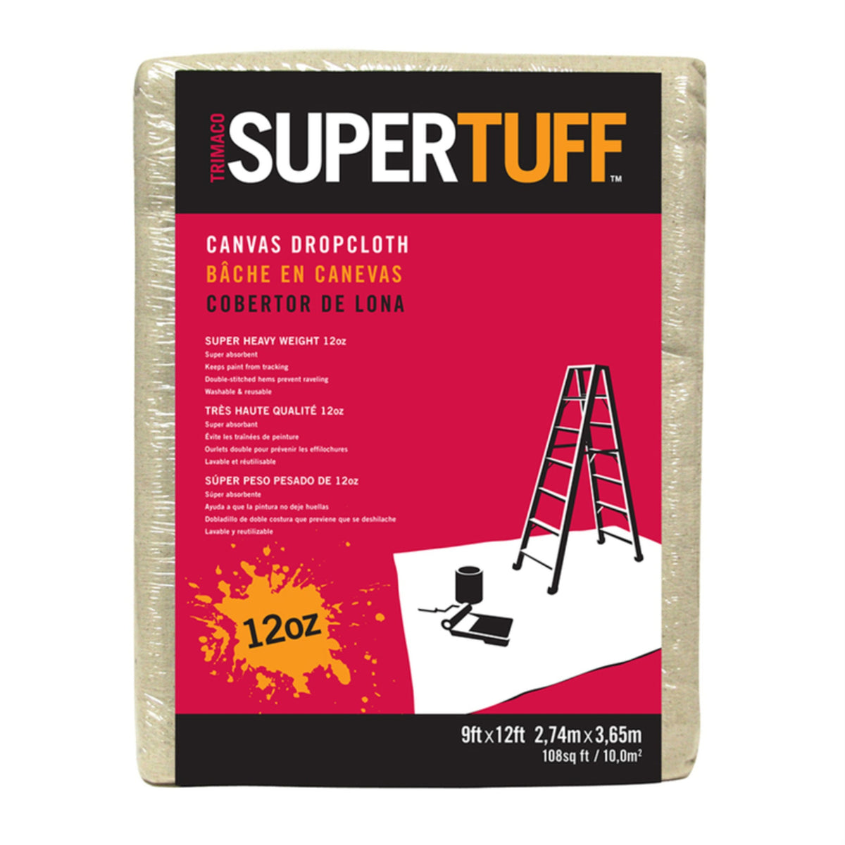 Dropcloth 9X12' 12Oz (Pack Of 1)