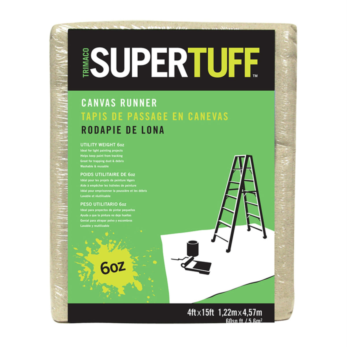 Dropcloth 15X4' 6Oz (Pack Of 1)