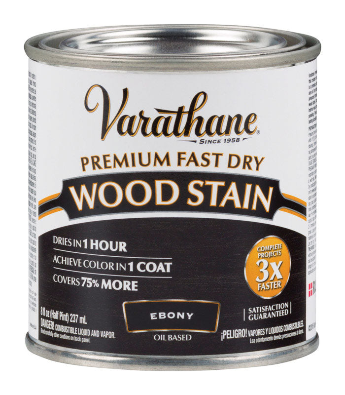 Wood Stn Ebony .5Pt (Pack Of 1)