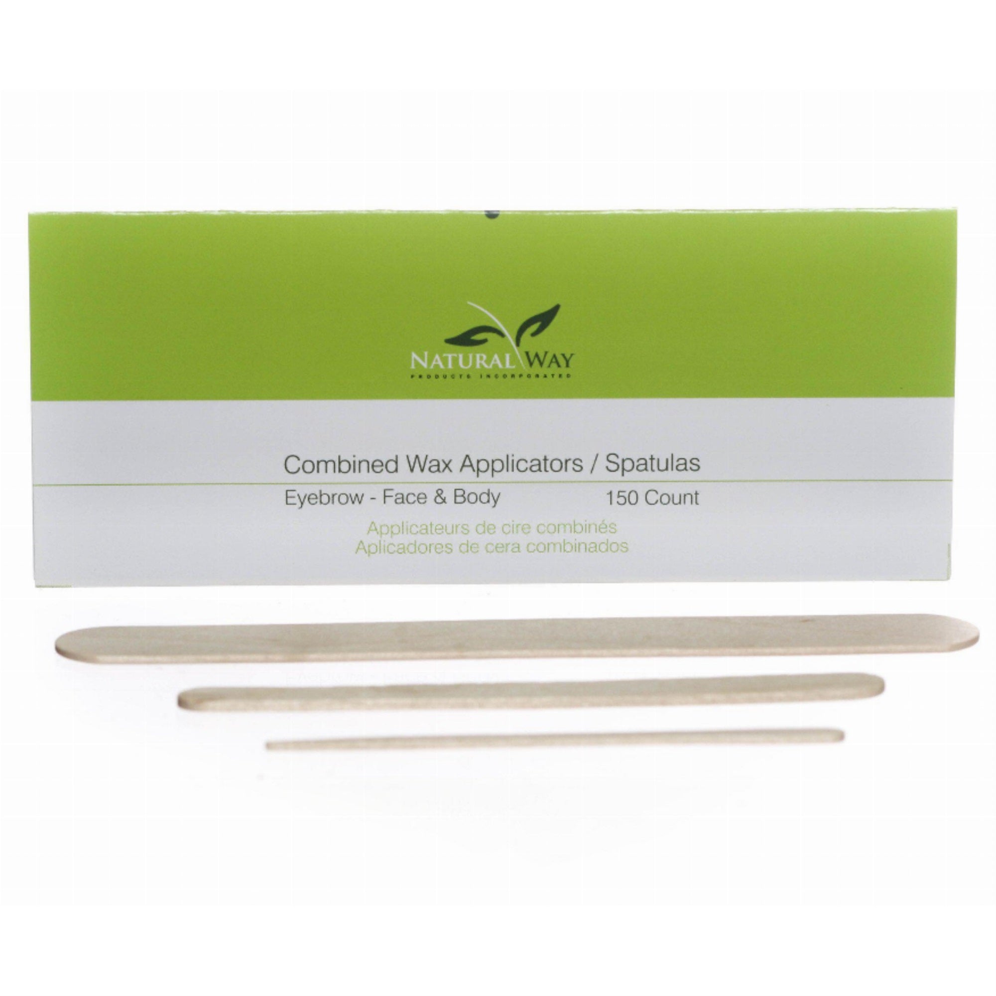 Combo Wax Applicators (50 Eyebrow, 50 Facial, 50 Body)