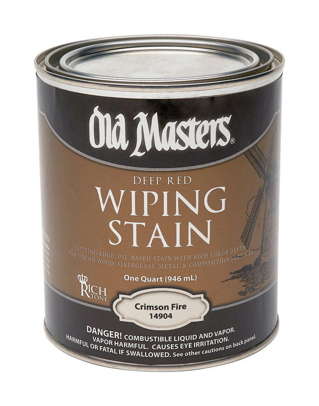 Wipe Stain Crmsnfire Qt (Pack Of 4)
