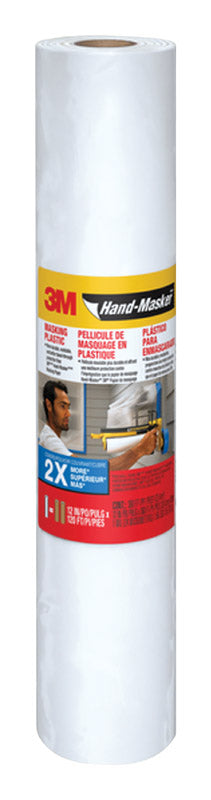 3M Hand-Masker Masking Plastic, 12 Inches X 120 Yards, Mpl12, 1 Roll