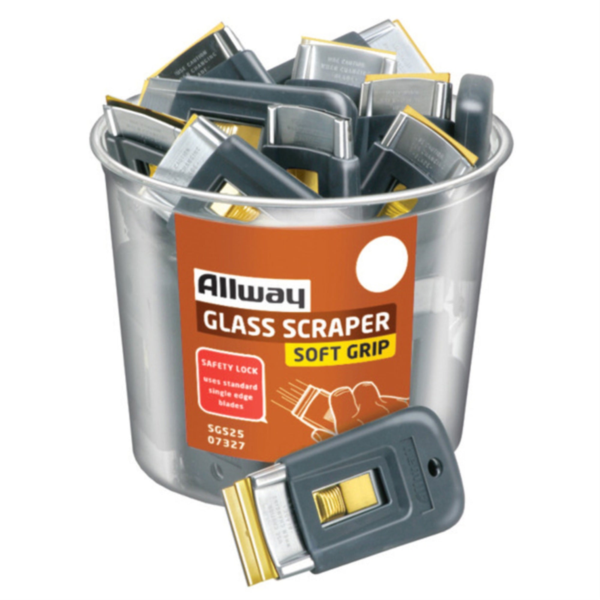 Soft-Grip Glass Scrp (Pack Of 25)