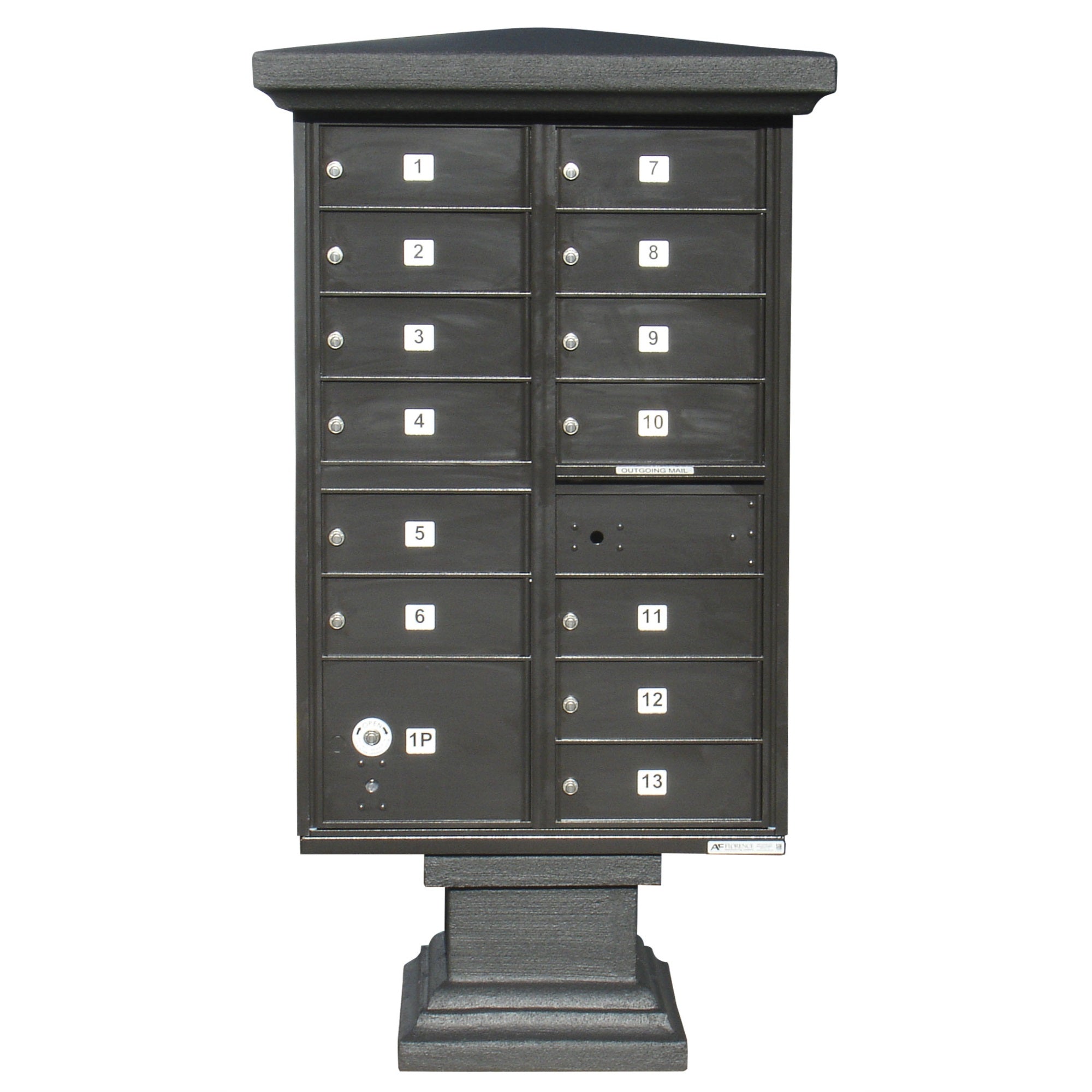 Parkview Stucco Short Pedestal Wrap, Painted (Bronze Color)