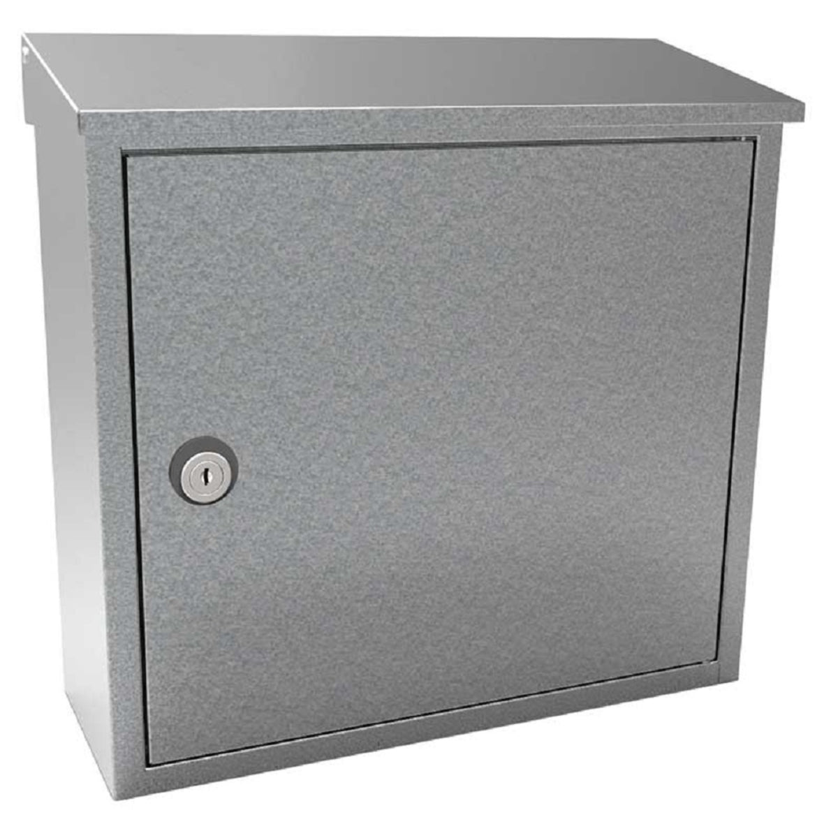 Allux 400 Top Loading Wall Mount Locking Mailbox In Galvanized
