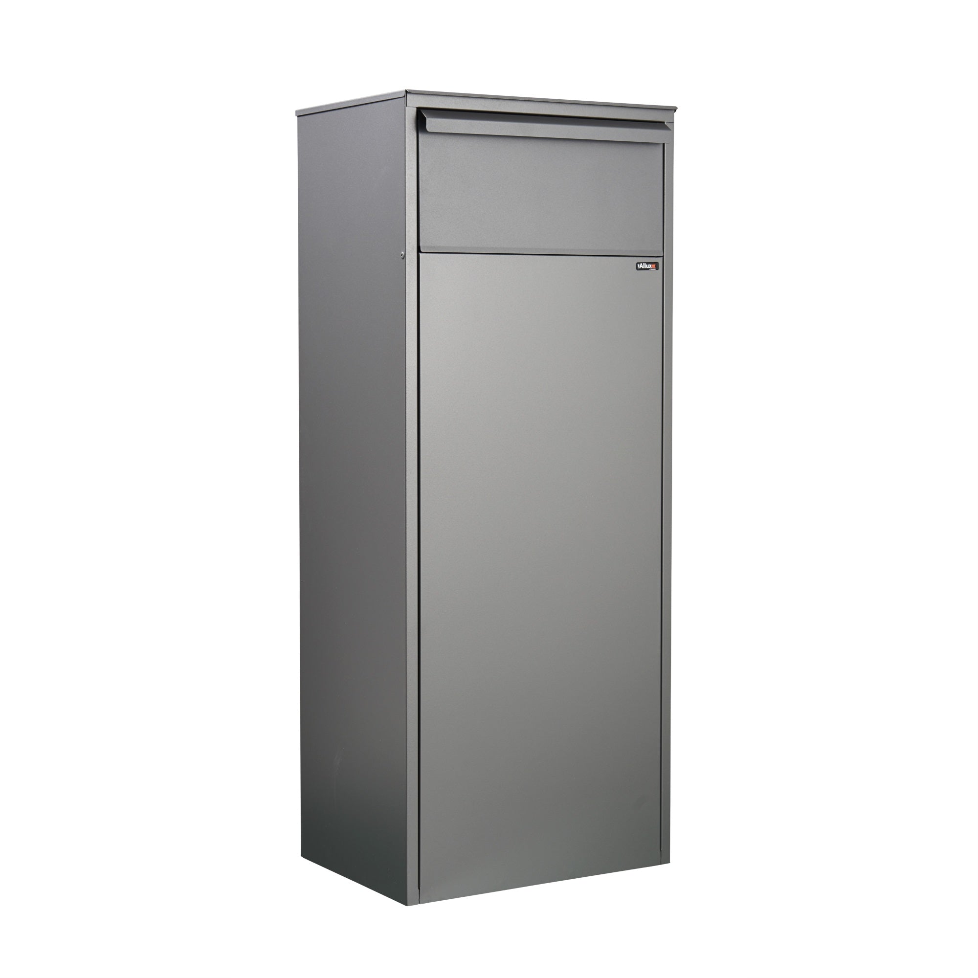 Allux Series Mailboxes Allux 800 Mail/Parcel Box With Rear Locking Door In Black Color