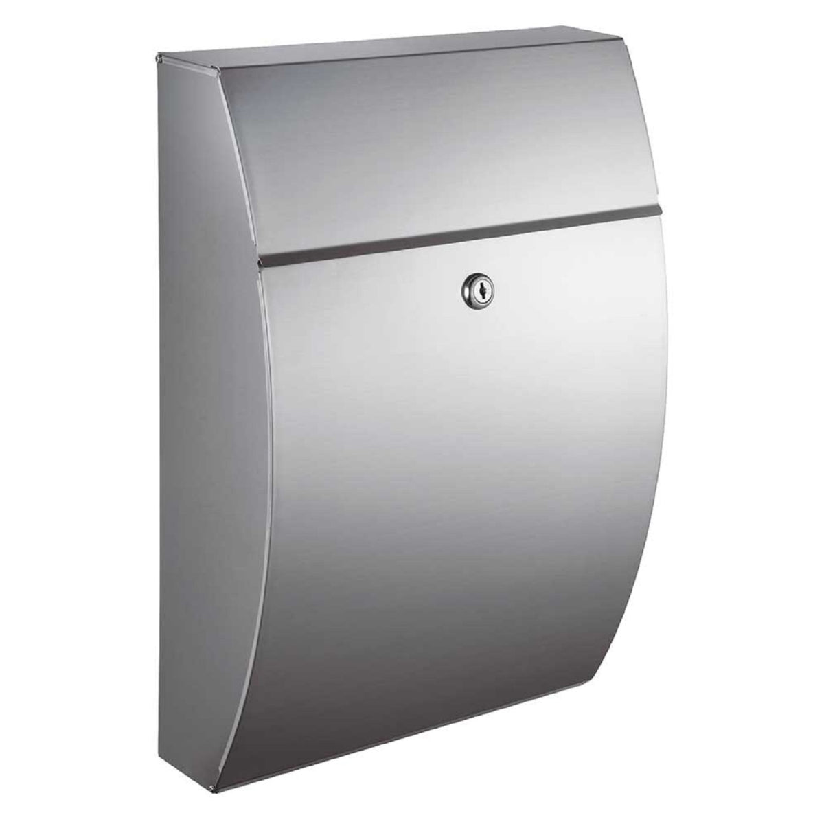 Glacial Locking Mailbox, Stainless Steel