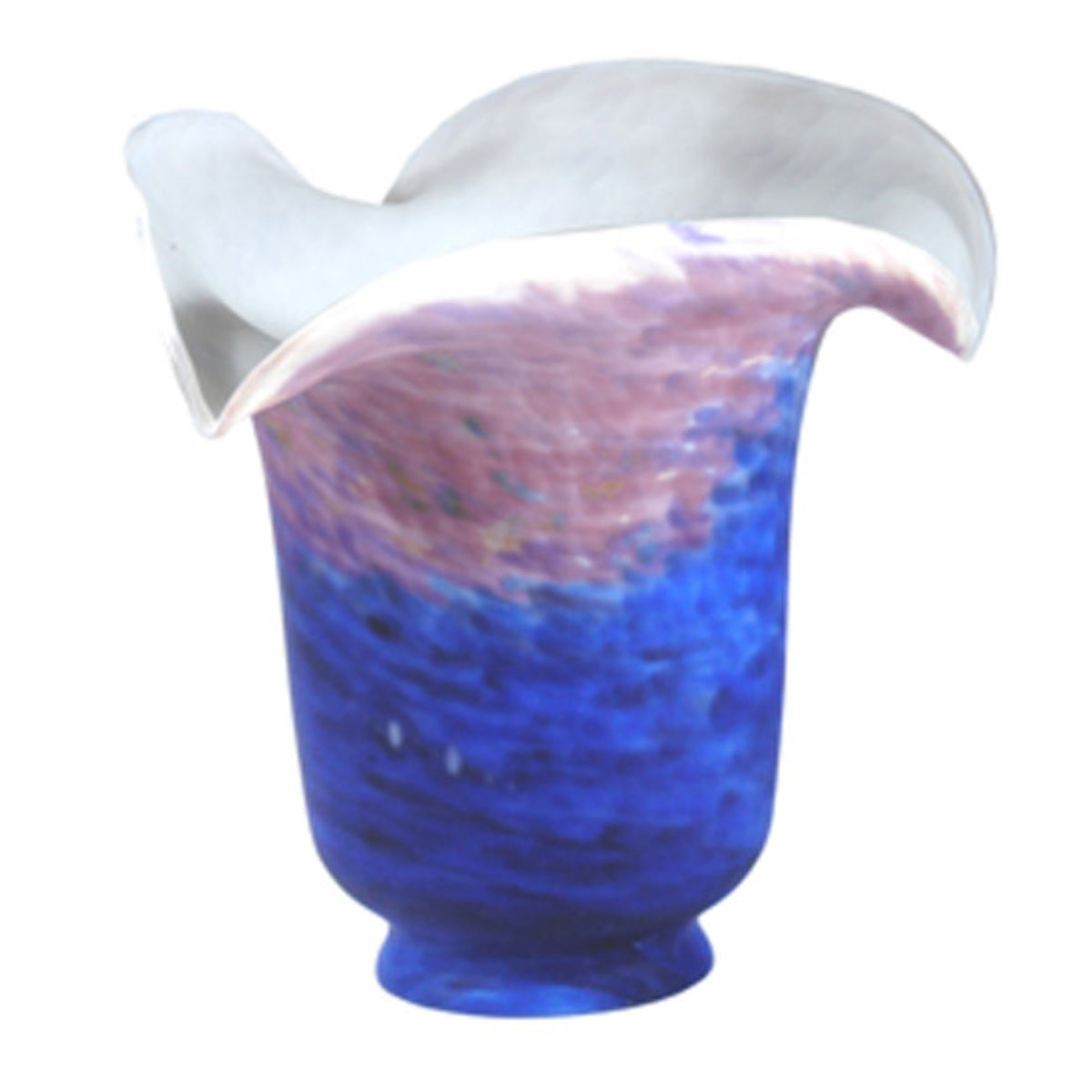 5.5'W Fluted Purple And Blue Shade