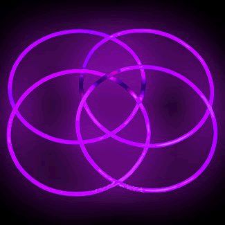 Glow Necklace Purple Tube of Fifty