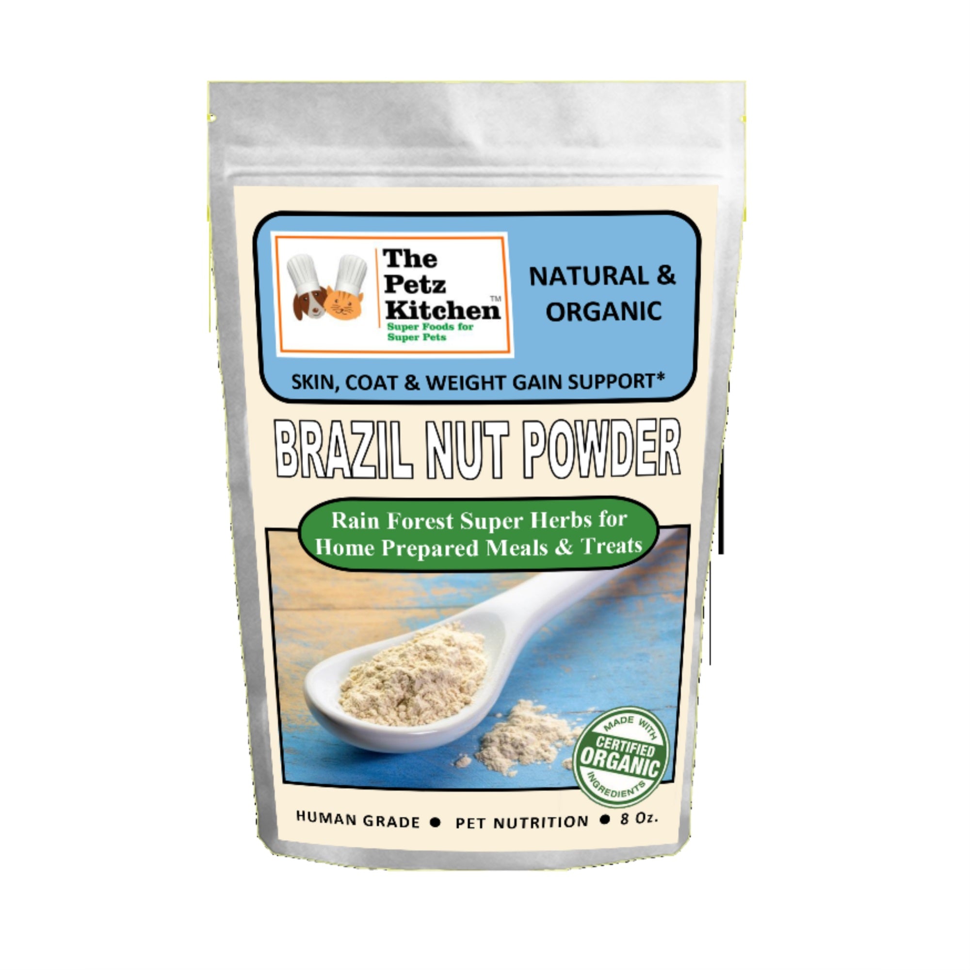 Brazil Nut - Skin, Coat & Weight Gain Support* The Petz Kitchen Dog & Cat Holistic Super Foods*