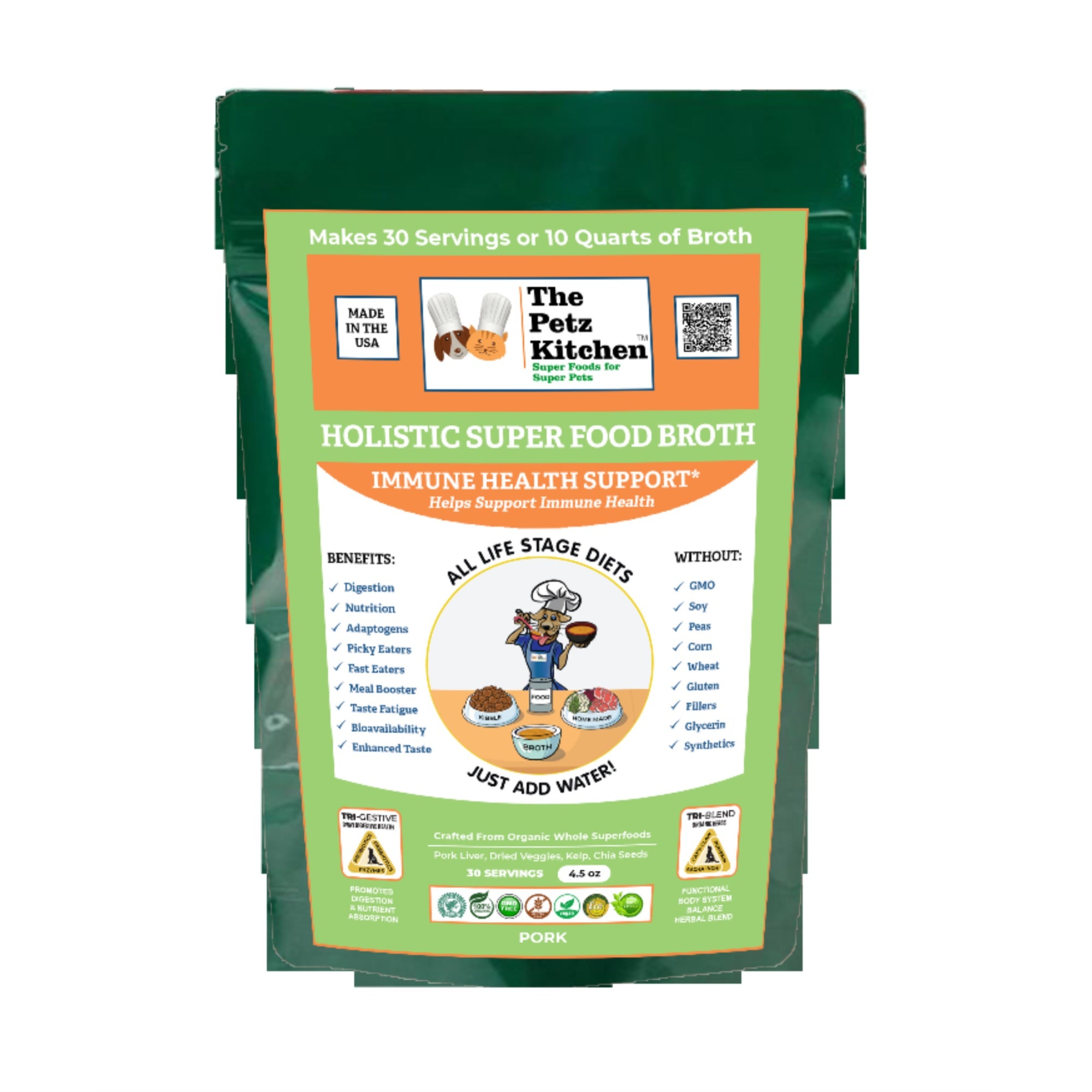 Super Food Immune Support* Base Broth - The Petz Kitchen Dogs & Cats