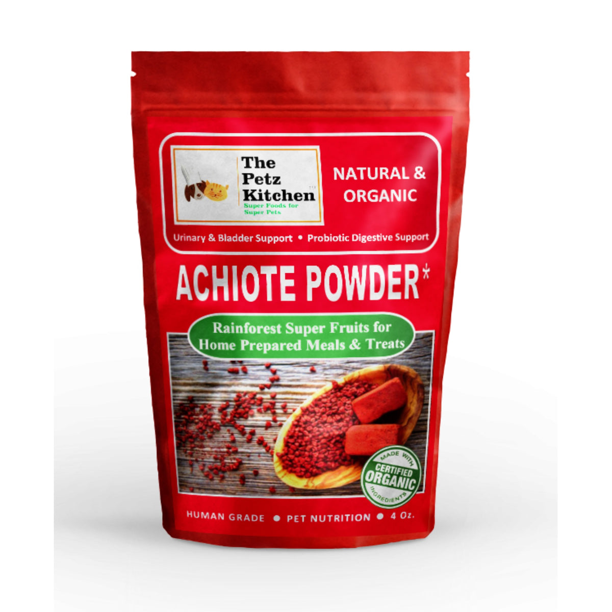 Achiote Powder - Urinary, Bladder & Probiotic Digestive Support* The Petz Kitchen