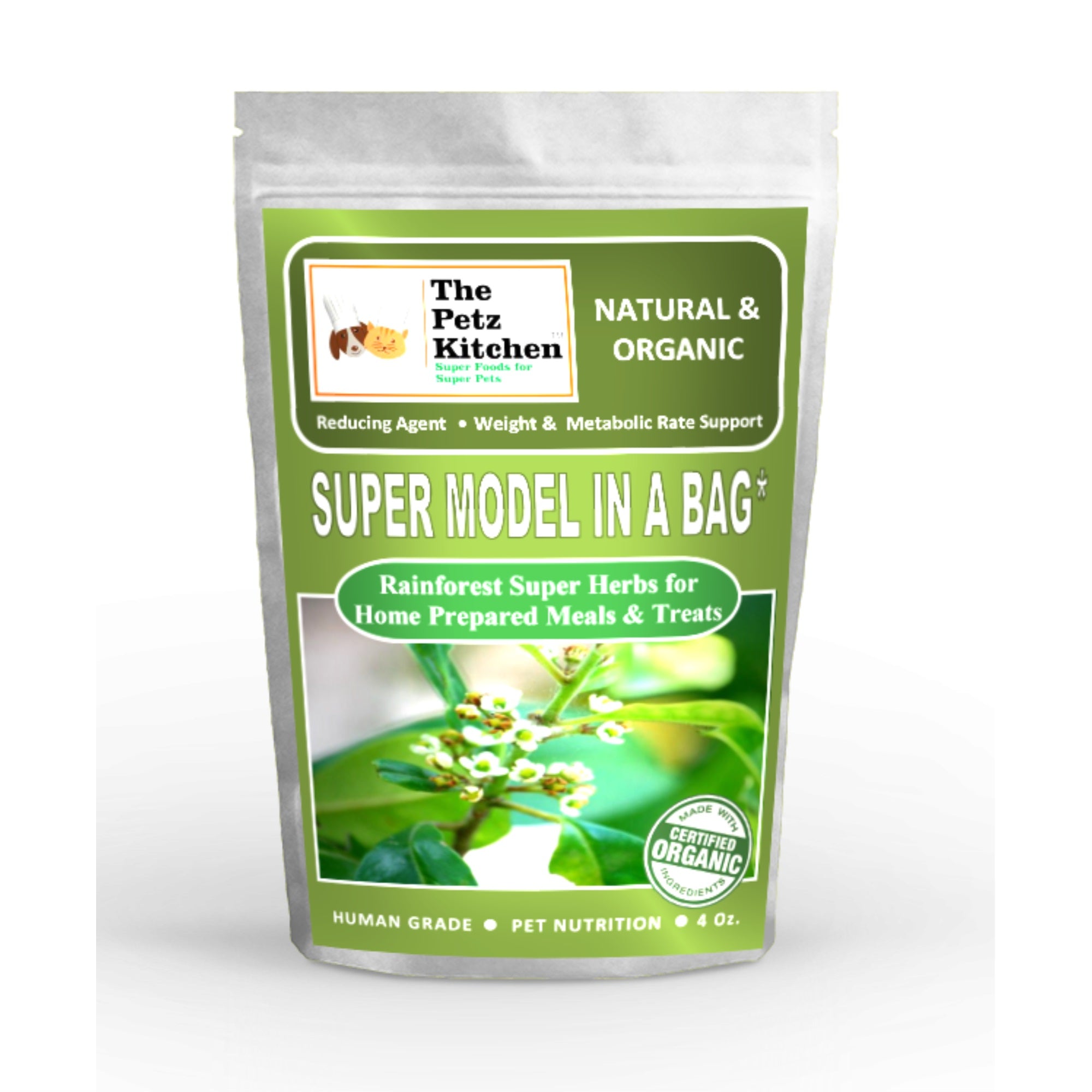 Super Model In A Bottle Weight Support* The Petz Kitchen - Organic & Human Grade Ingredients For Home Prepared Meals & Treats