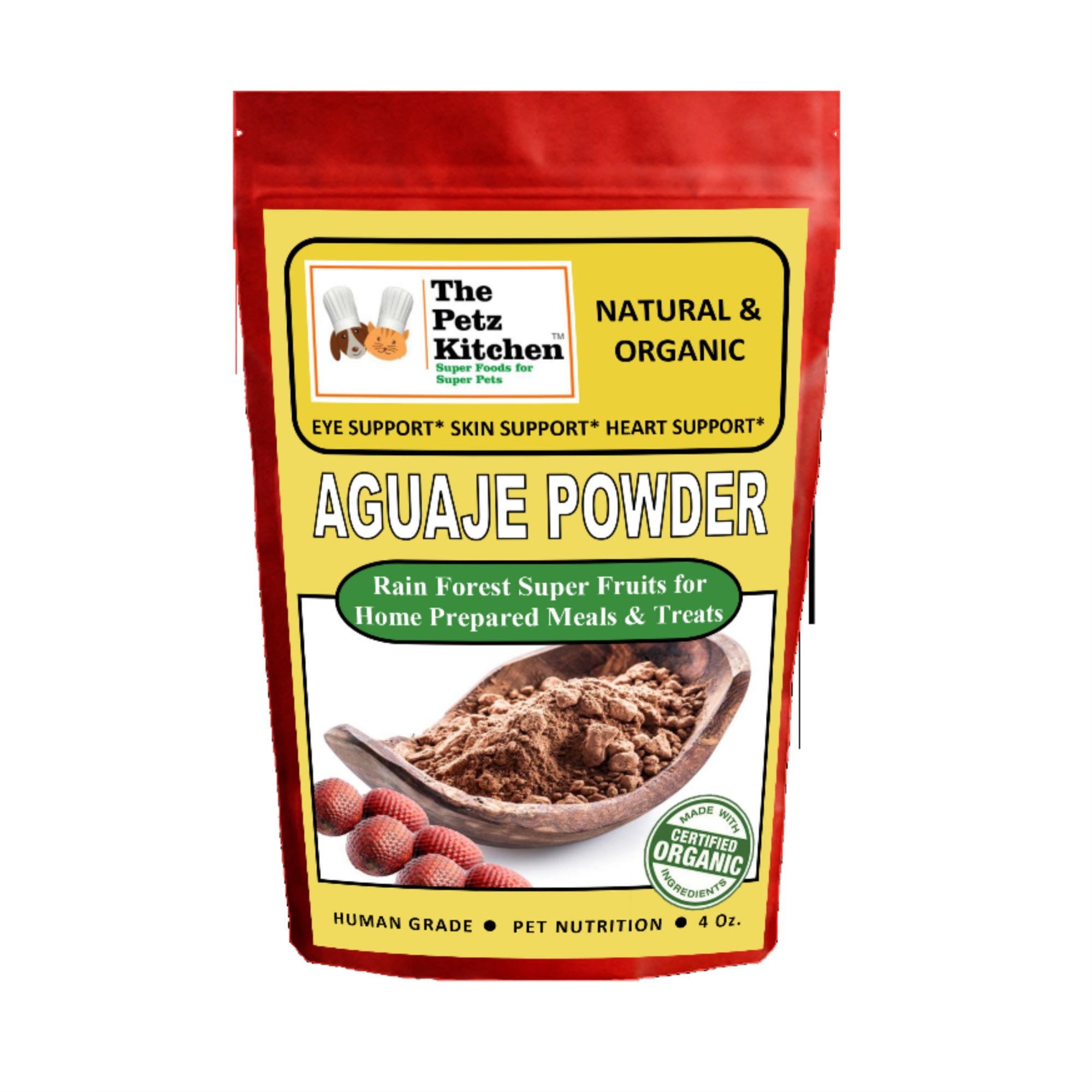 Aguaje Powder - Eye, Skin & Heart Support* The Petz Kitchen Dog & Cat Holistic Super Foods*
